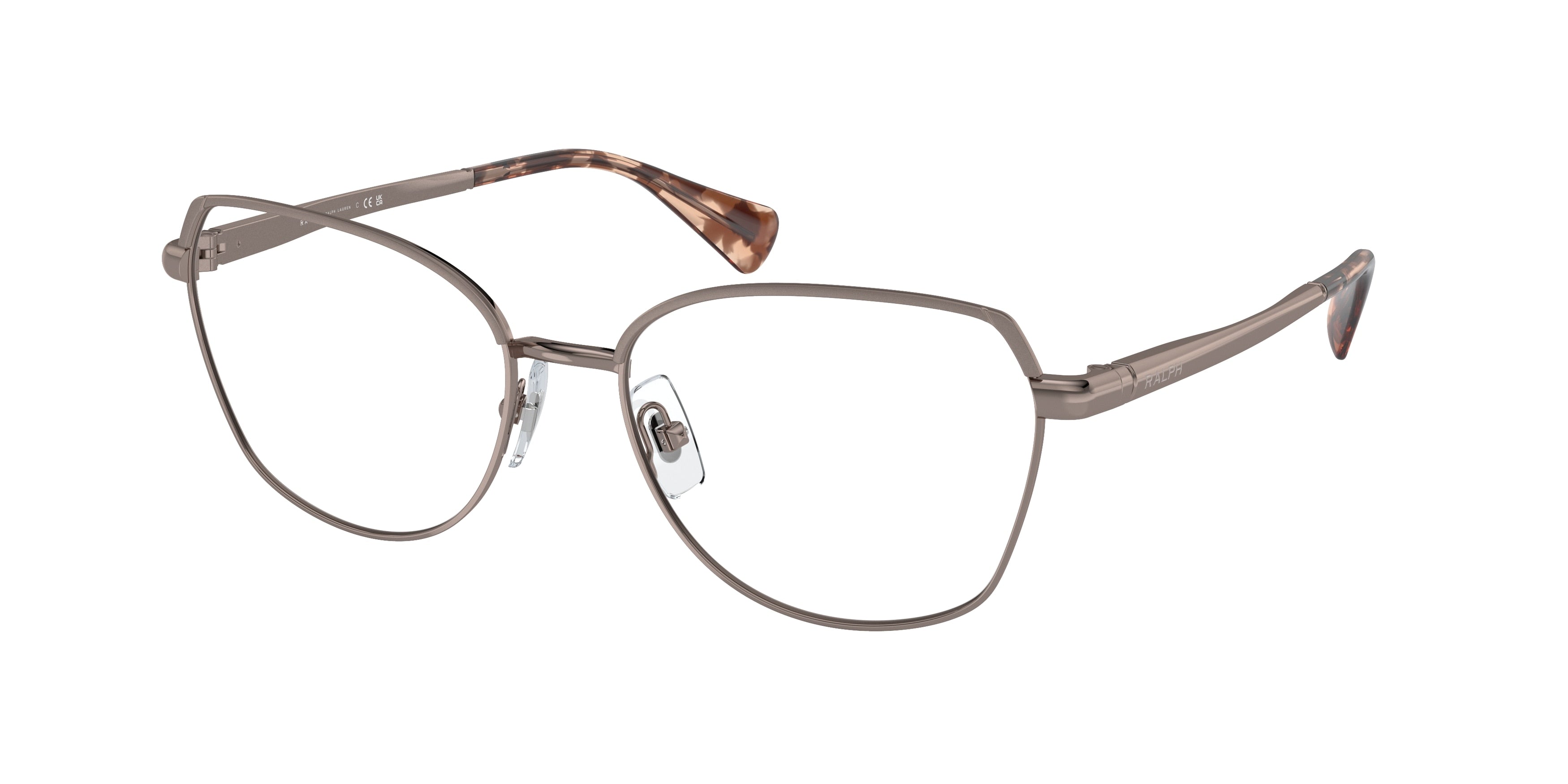 Ralph RA6058 Irregular Eyeglasses  9427-Shiny Rose Gold 55-145-17 - Color Map Gold