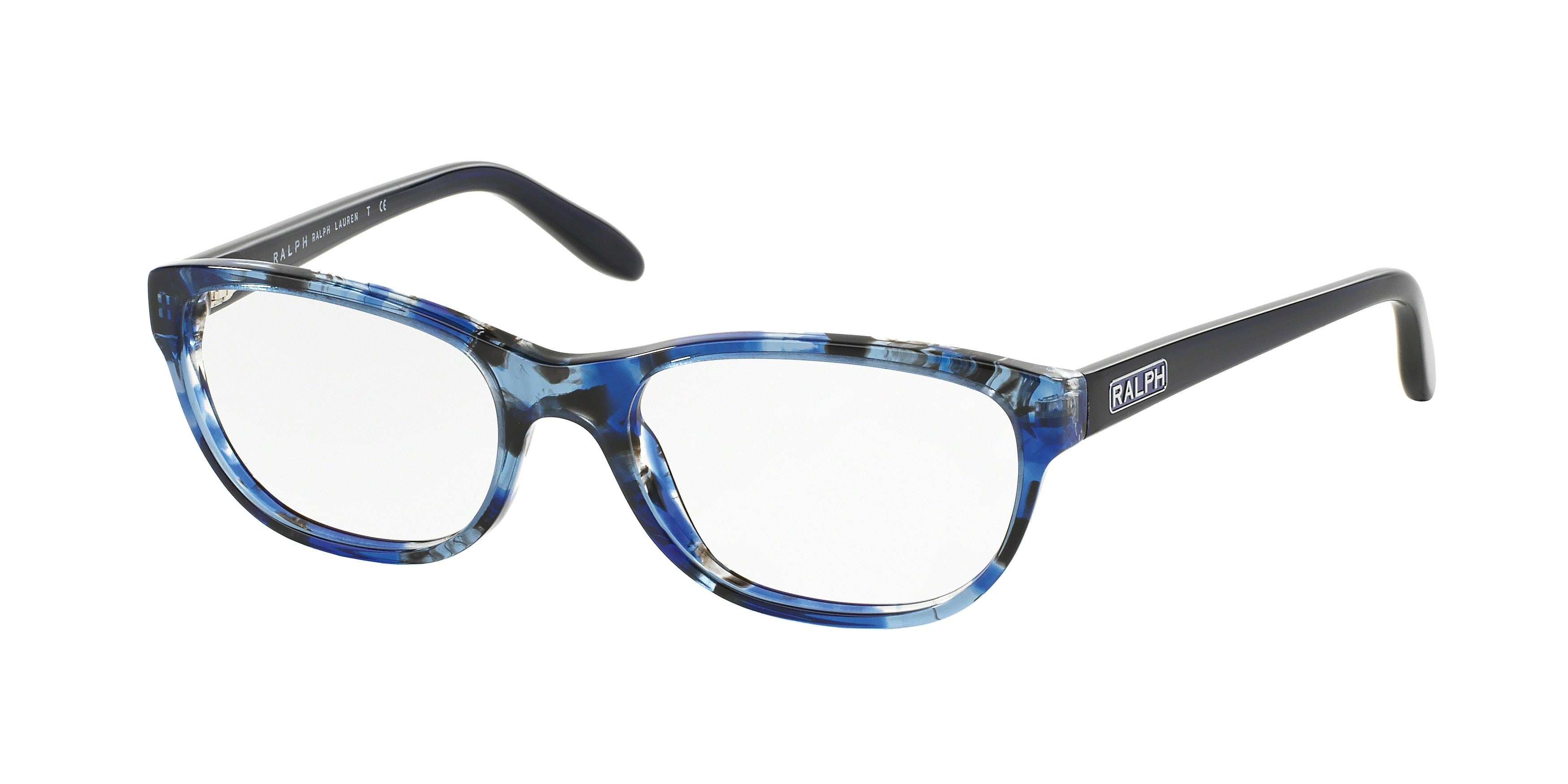 Ralph RA7043 Square Eyeglasses  1151-Shiny Blue Tortoise 51-135-17 - Color Map Tortoise