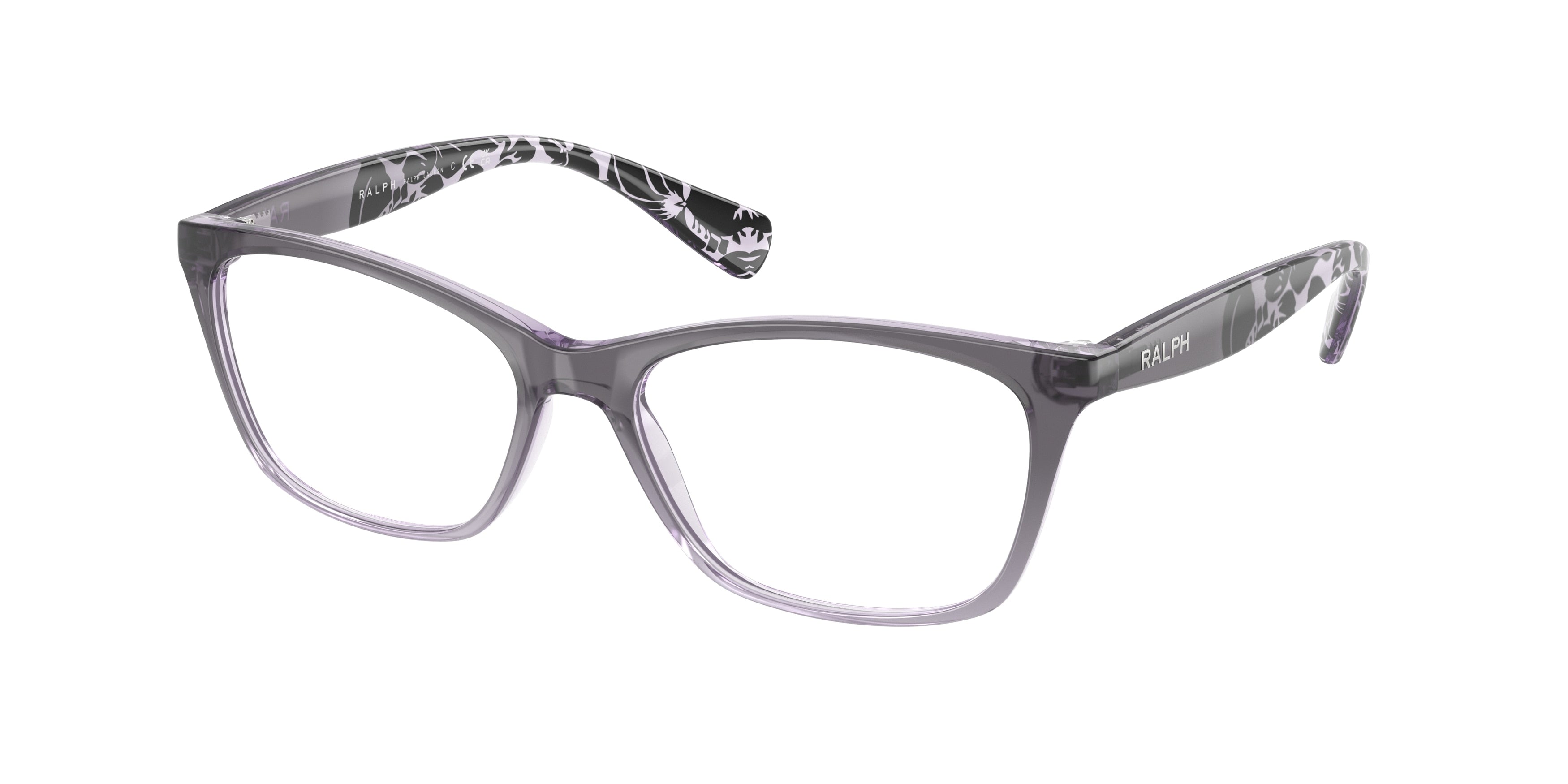 Ralph RA7071 Cat Eye Eyeglasses  1511-Shiny Gradient Grey 52-140-16 - Color Map Grey