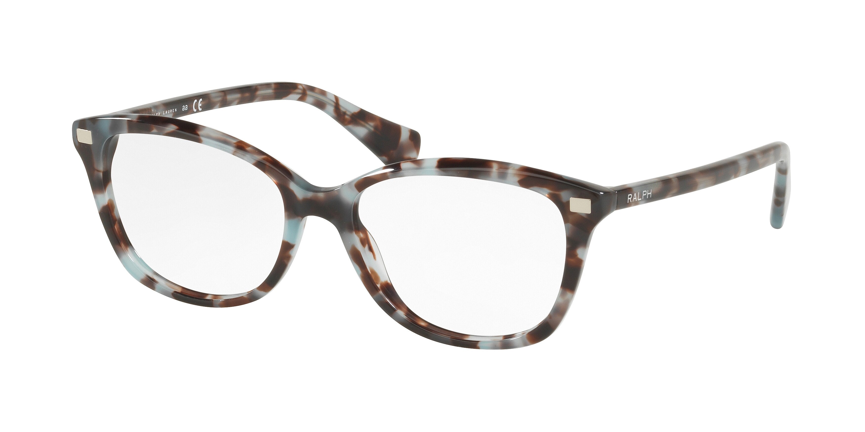 Ralph RA7092 Butterfly Eyeglasses  1692-Shiny Blue Tortoise 52-140-16 - Color Map Tortoise
