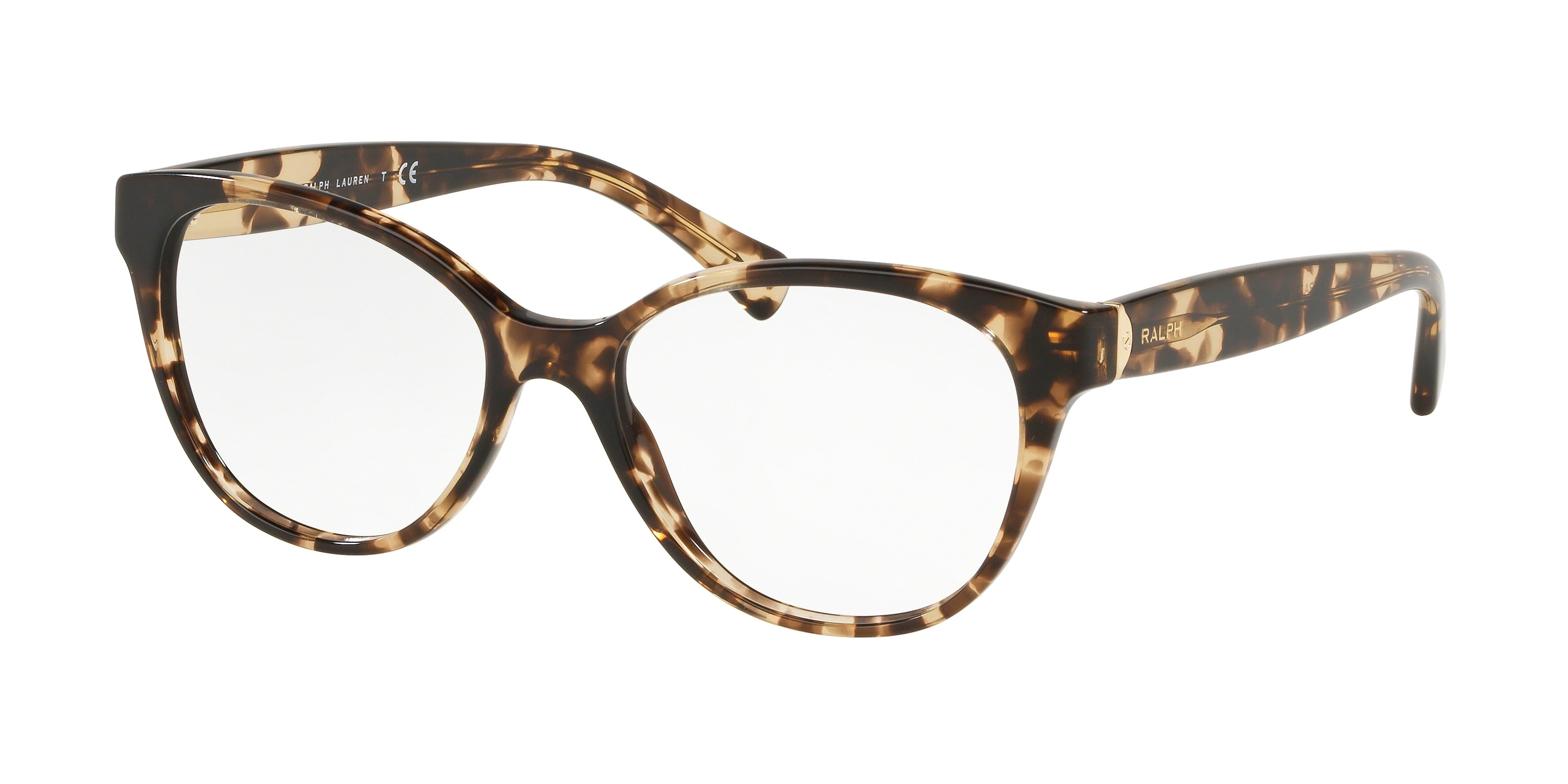 Ralph RA7103 Butterfly Eyeglasses  1691-Shiny Light Tortoise 52-140-17 - Color Map Tortoise