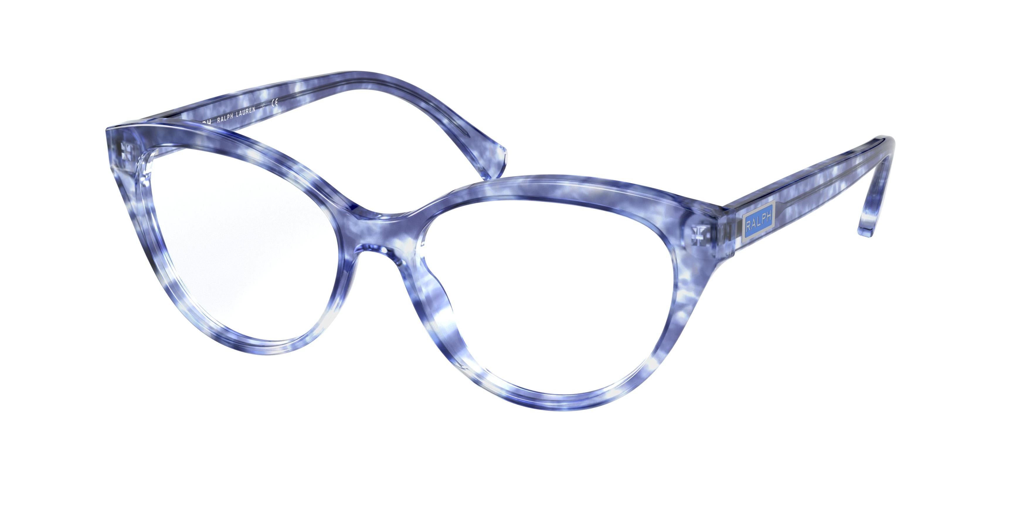 Ralph RA7116 Butterfly Eyeglasses  5848-Shiny Spotted Violet Havana 52-140-16 - Color Map Tortoise