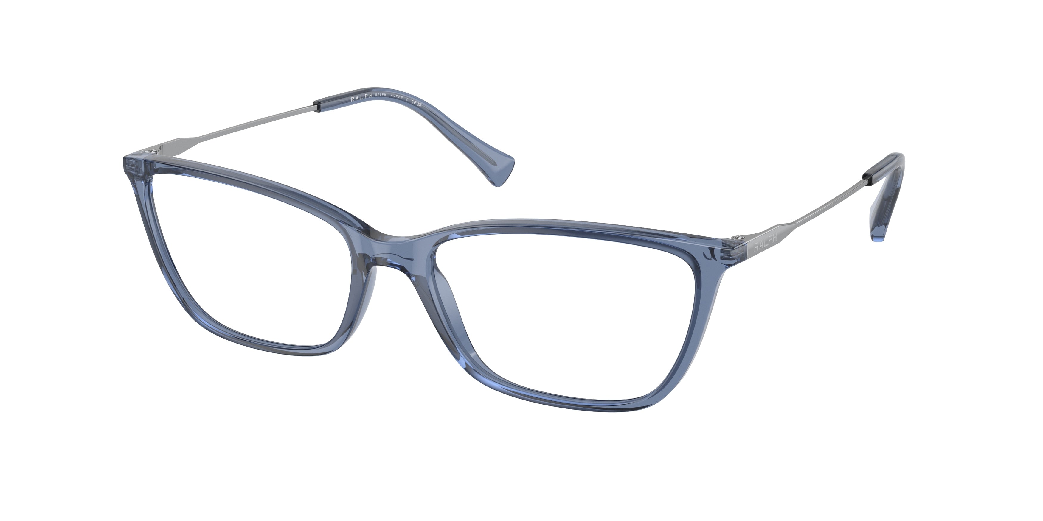Ralph RA7124 Butterfly Eyeglasses  5749-Transparent Blue 55-140-16 - Color Map Blue