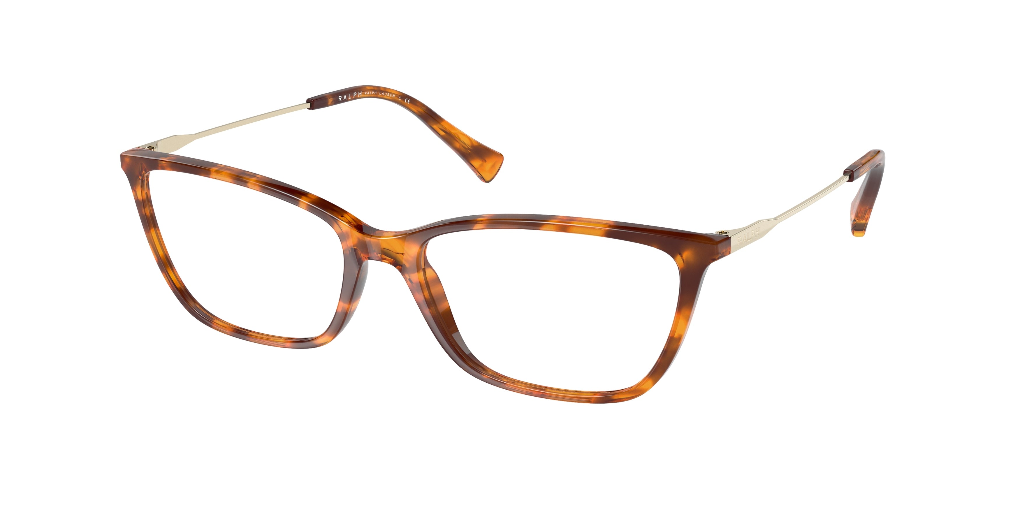 Ralph RA7124 Butterfly Eyeglasses  5885-Dark Havana 55-140-16 - Color Map Brown