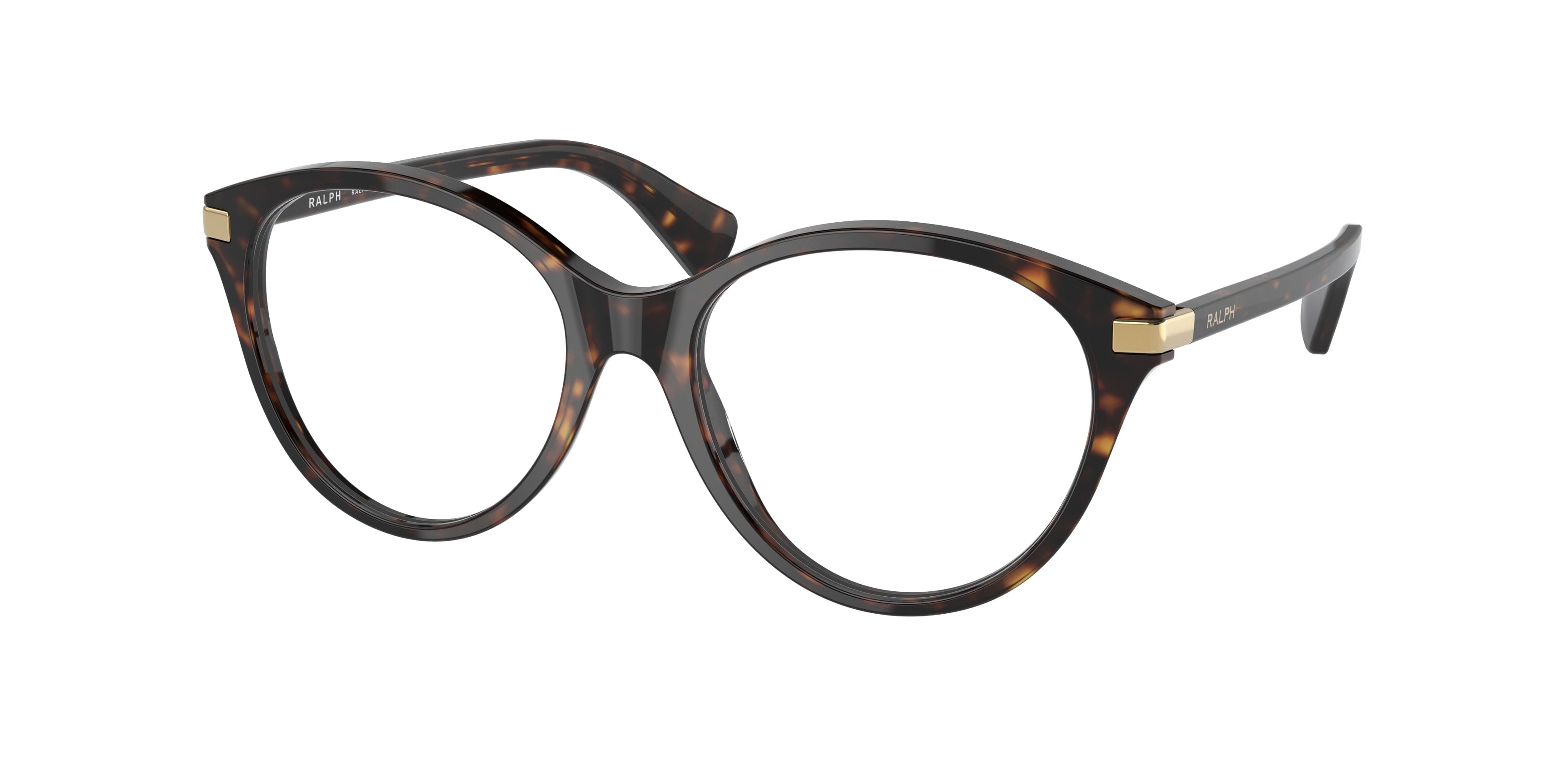 Ralph RA7128 Butterfly Eyeglasses  5003-Shiny Dark Havana 53-135-17 - Color Map Tortoise