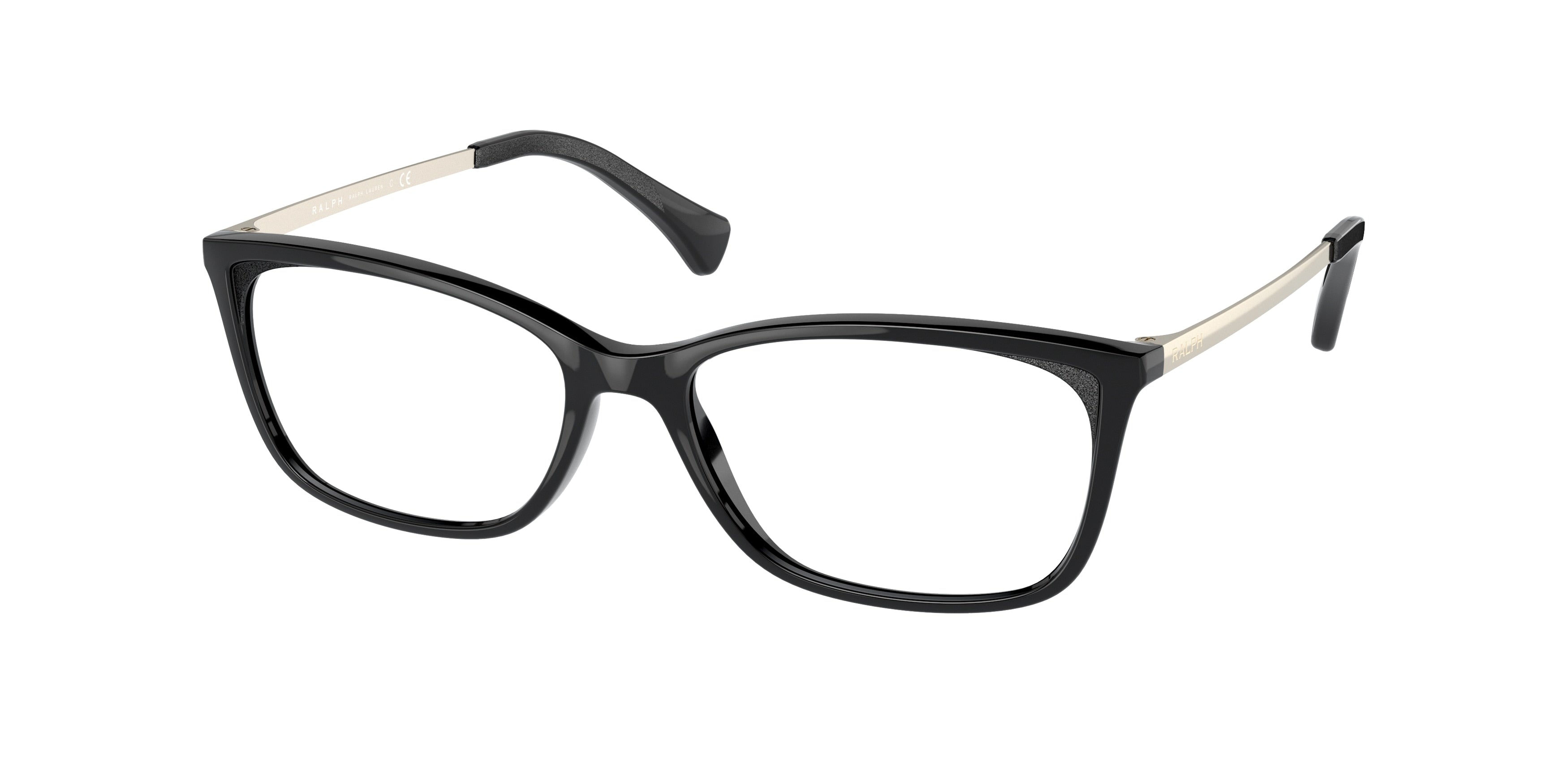 Ralph RA7130 Pillow Eyeglasses  5001-Shiny Black 54-140-16 - Color Map Black