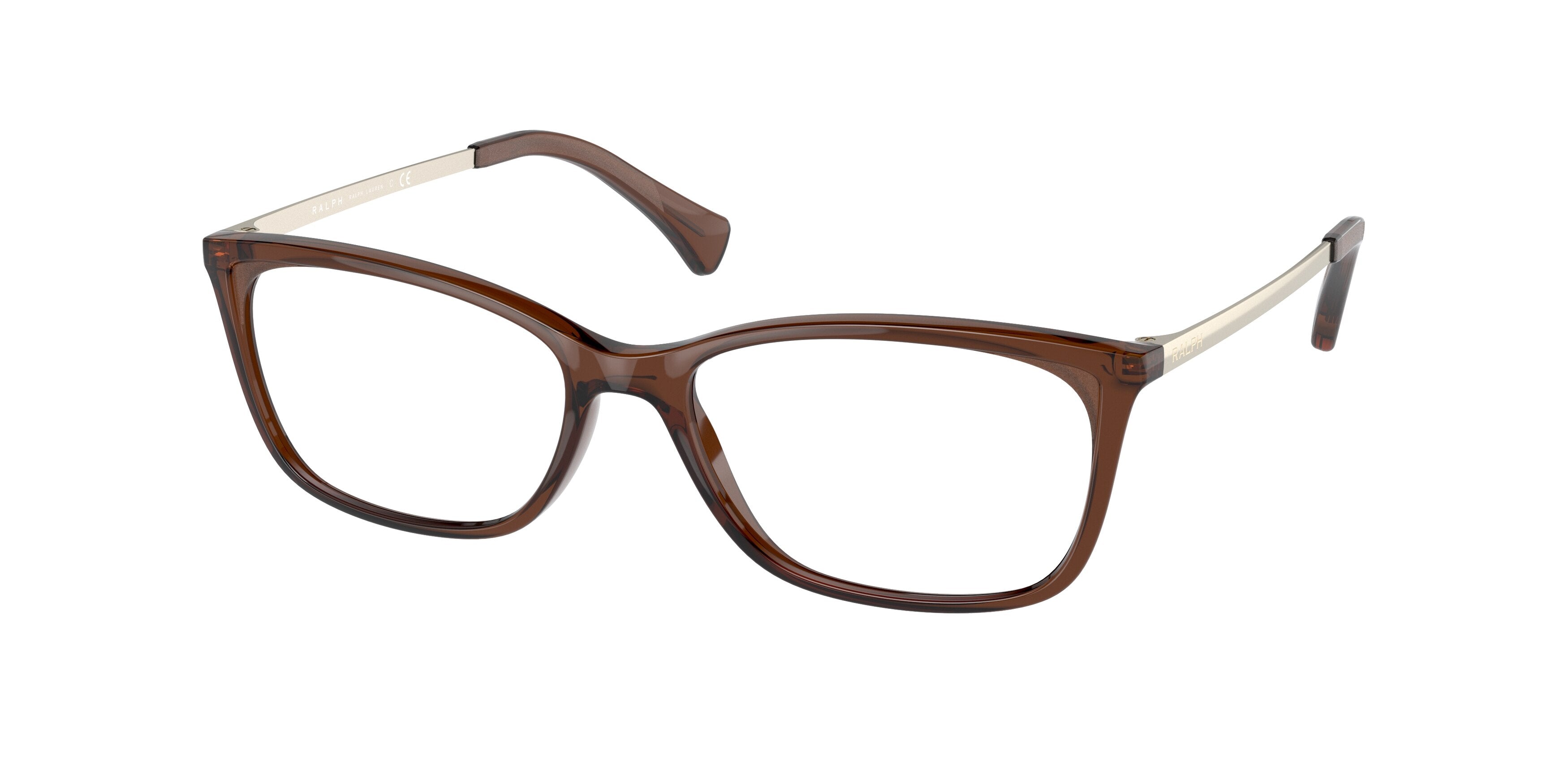 Ralph RA7130 Pillow Eyeglasses  5798-Transparent Brown 54-140-16 - Color Map Brown