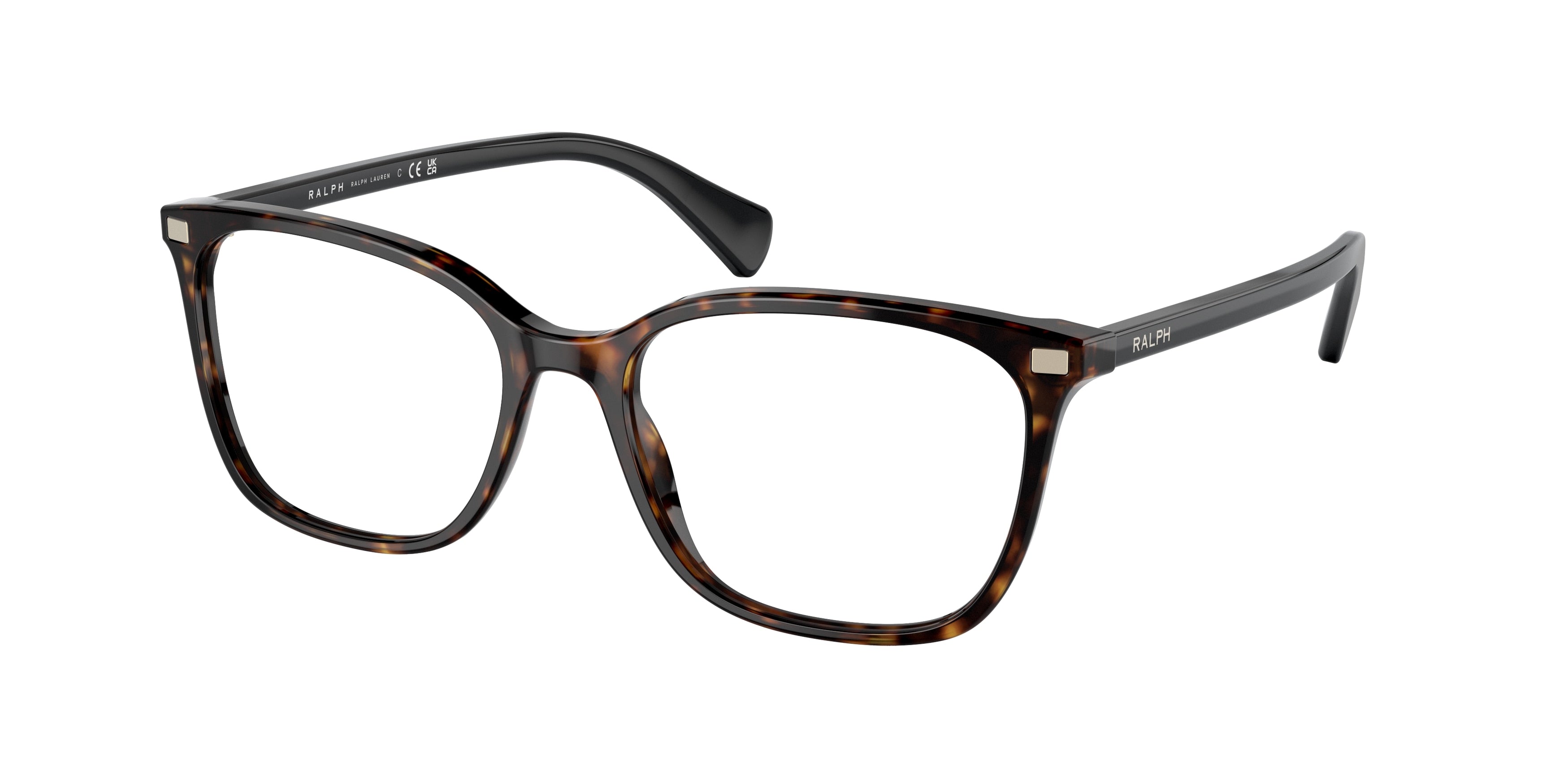 Ralph RA7142 Square Eyeglasses  5003-Shiny Havana 54-145-17 - Color Map Tortoise