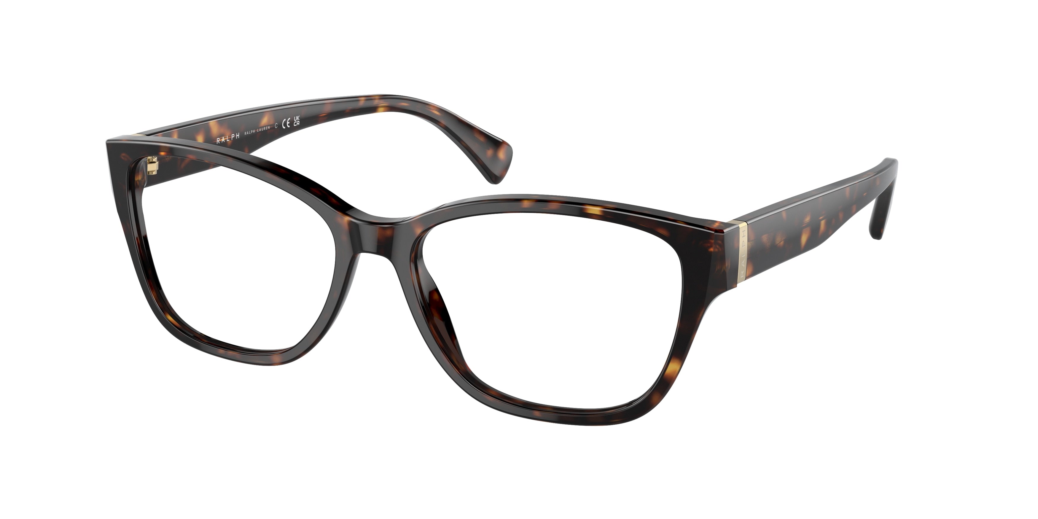 Ralph RA7150 Pillow Eyeglasses  5003-Shiny Dark Havana 55-145-16 - Color Map Tortoise
