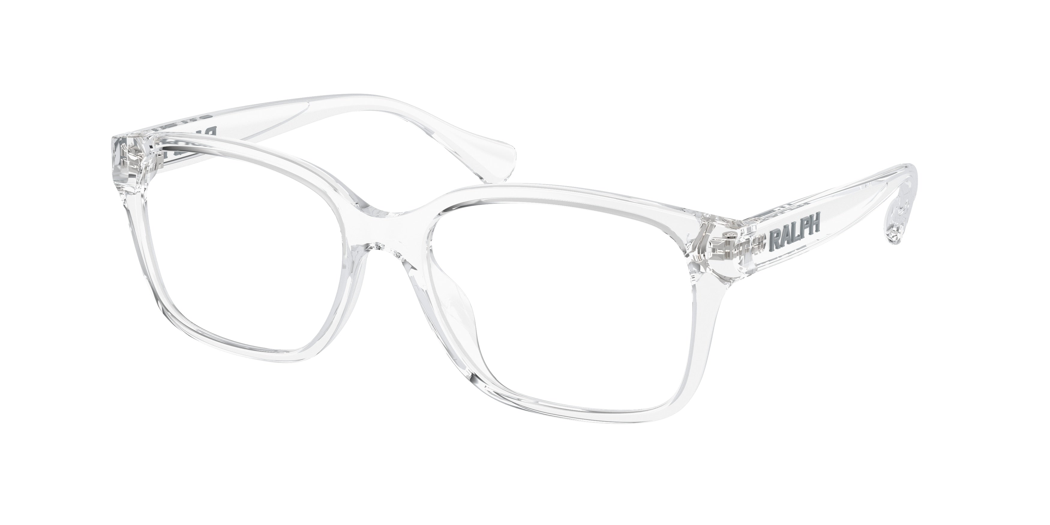 Ralph RA7155U Square Eyeglasses  5331-Shiny Crystal 54-140-17 - Color Map Transparent