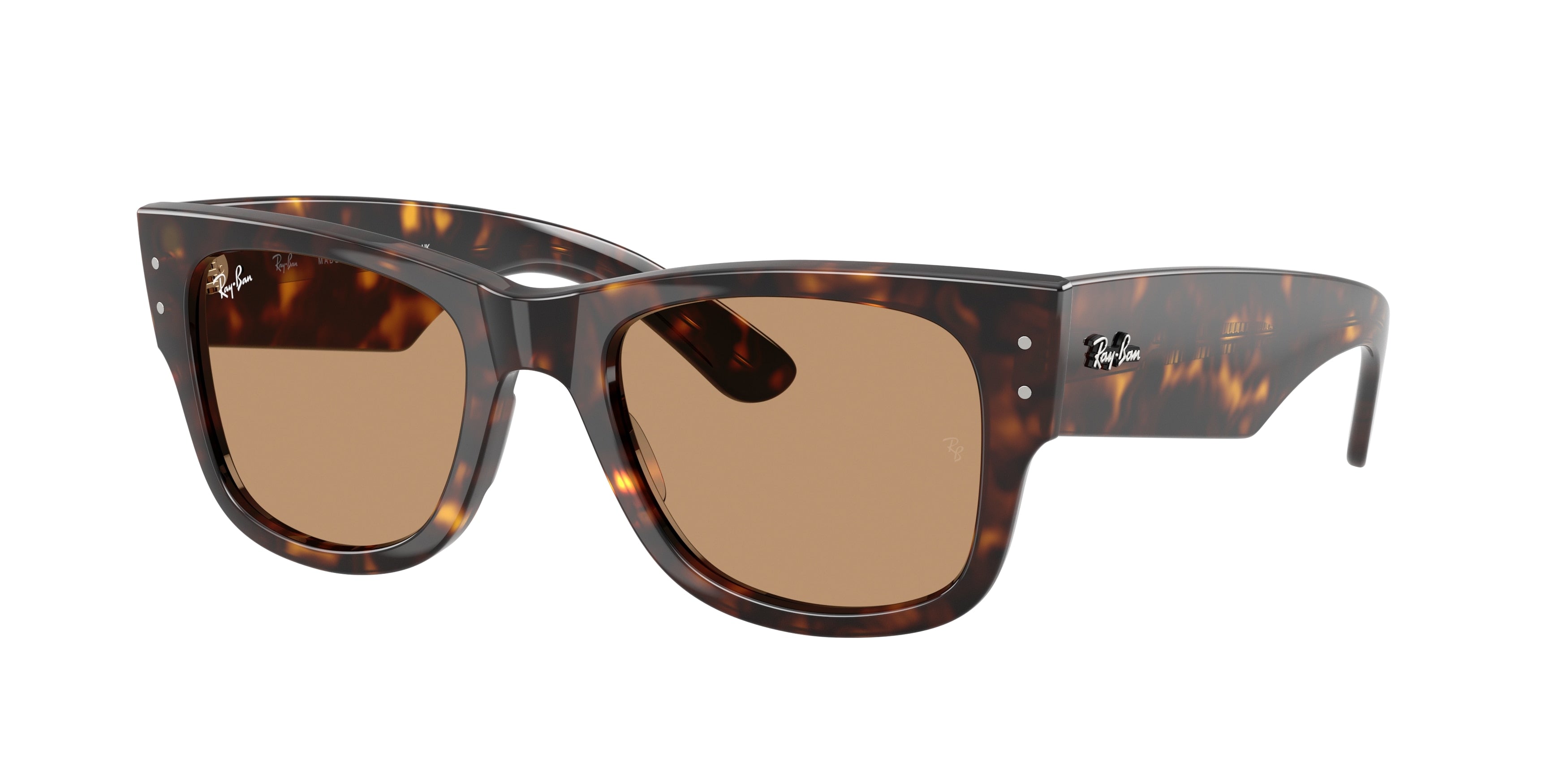 Ray-Ban MEGA WAYFARER RB0840SF Square Sunglasses  902/53-Havana 52-145-21 - Color Map Tortoise
