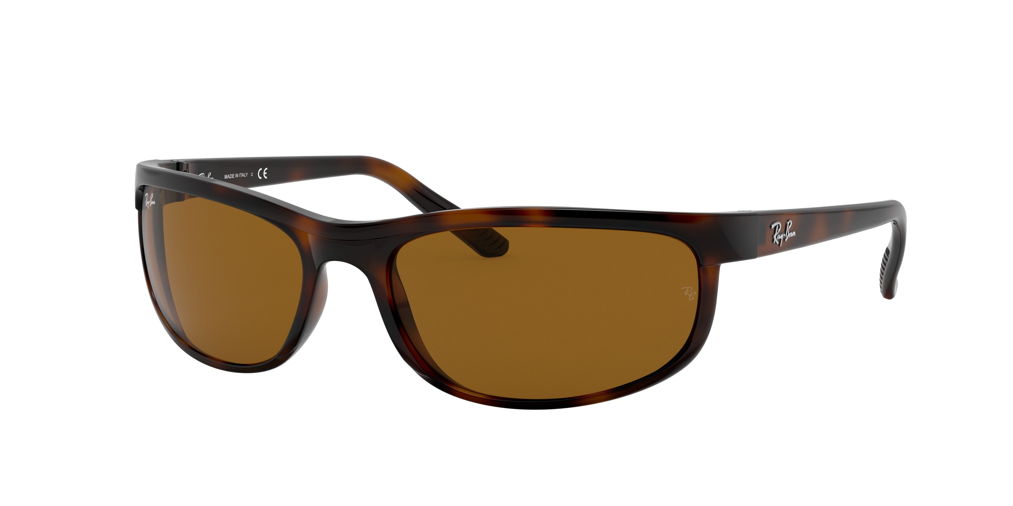 Ray-Ban PREDATOR 2 RB2027 Rectangle Sunglasses  650833-Dark Havana 62-130-19 - Color Map Brown
