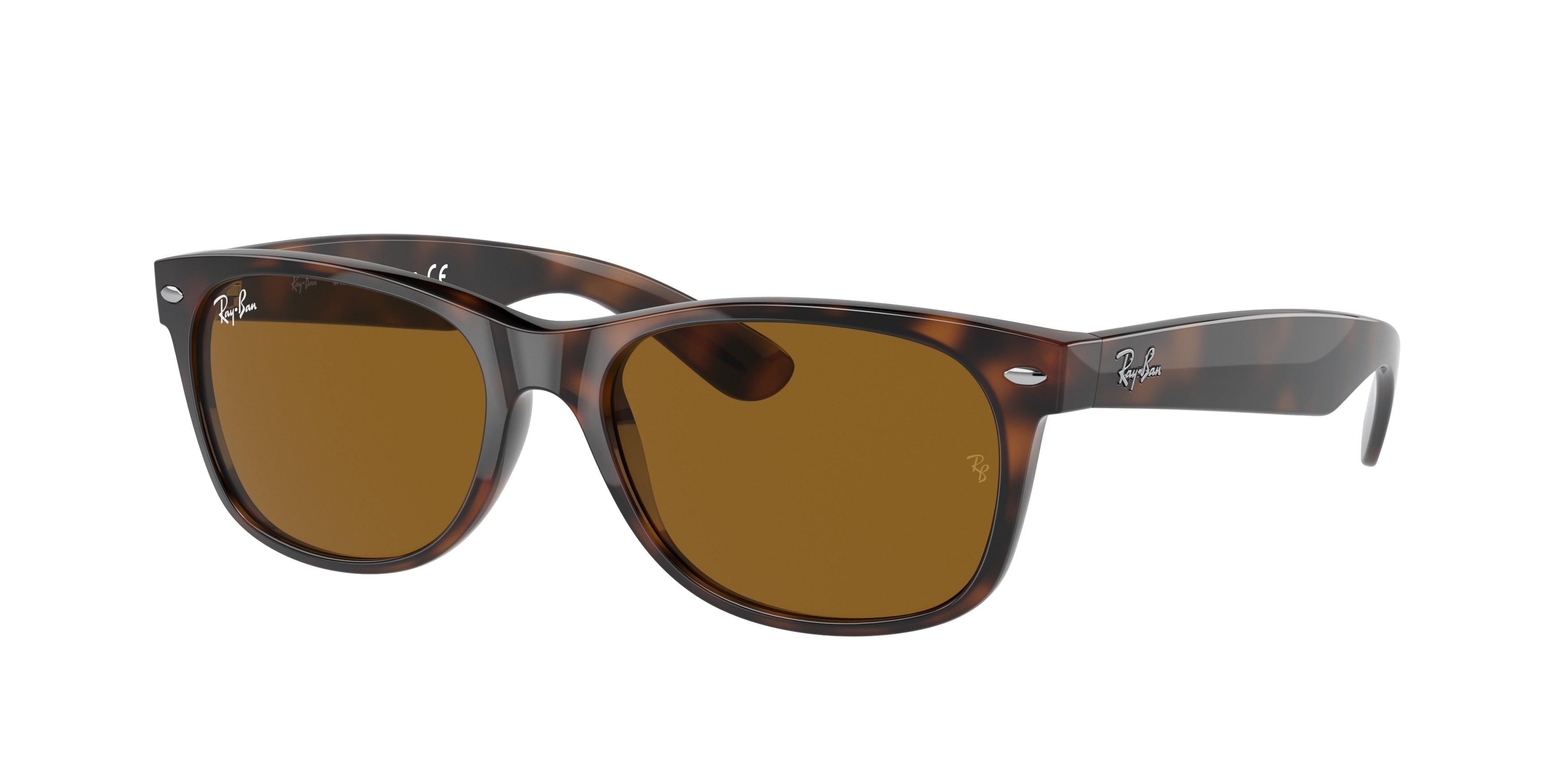Ray-Ban NEW WAYFARER RB2132 Square Sunglasses  710-Light Havana 58-145-18 - Color Map Tortoise
