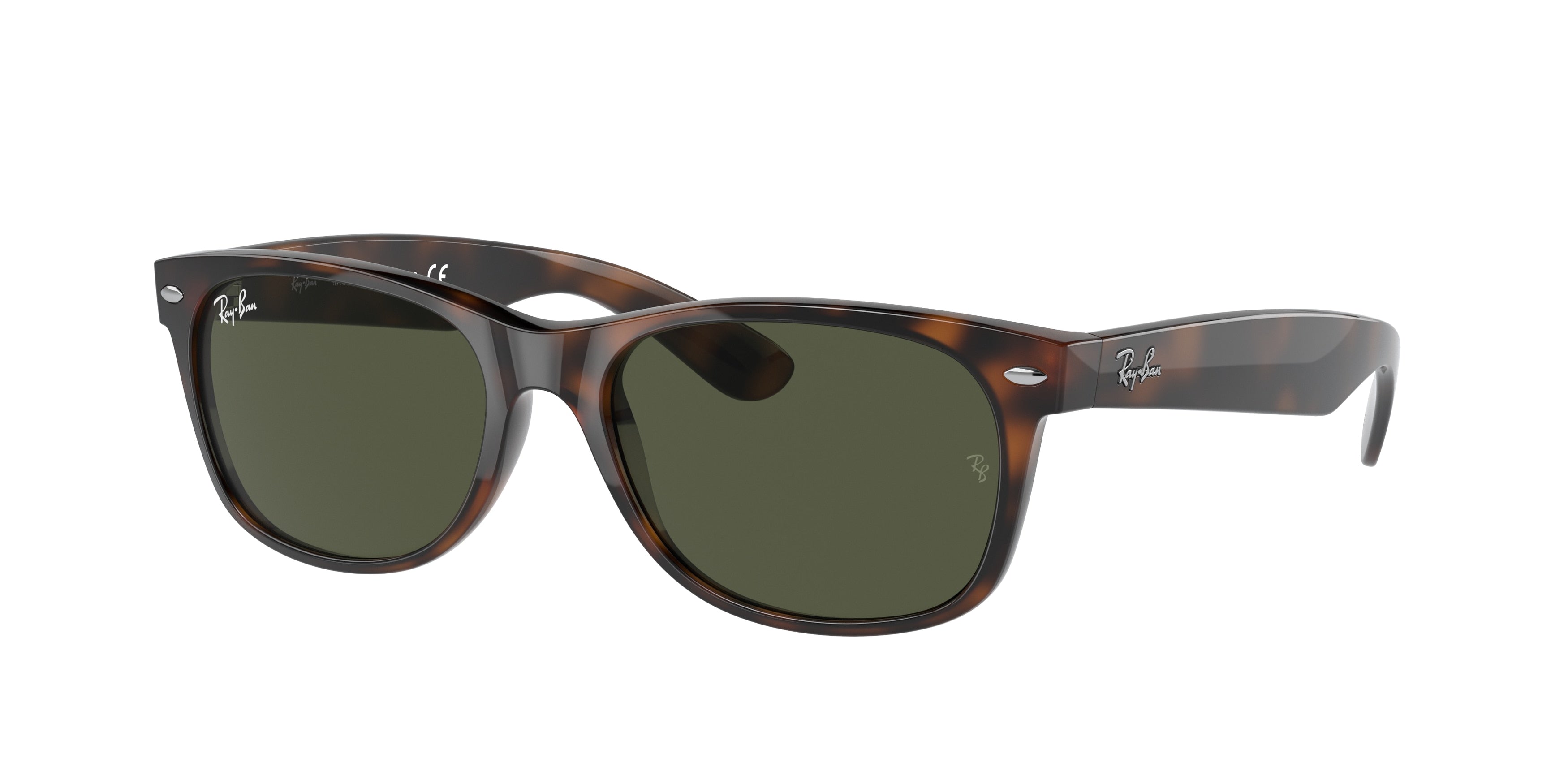 Ray-Ban NEW WAYFARER RB2132 Square Sunglasses  902-Tortoise 58-145-18 - Color Map Tortoise