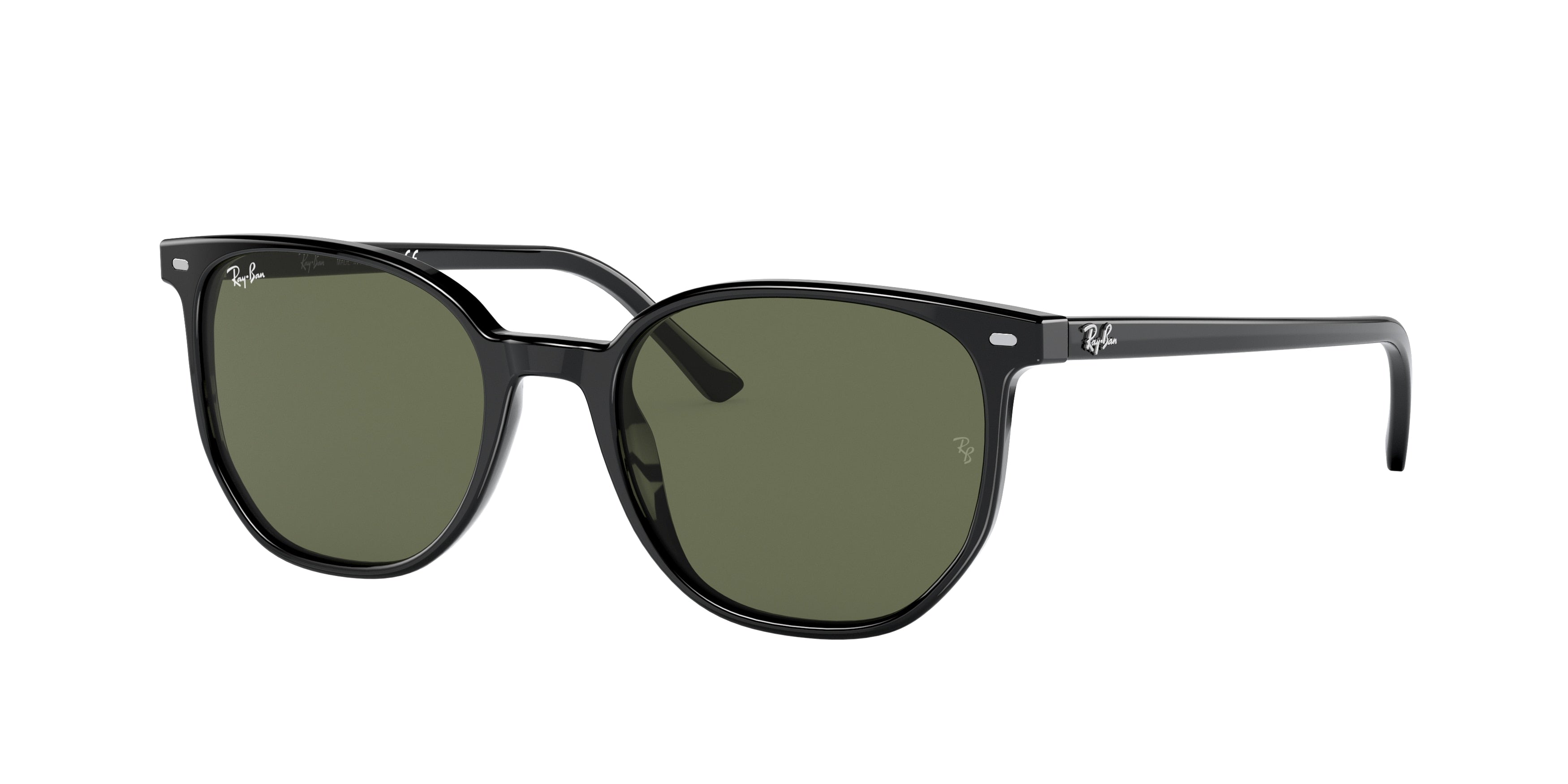 Ray-Ban ELLIOT RB2197 Square Sunglasses  901/31-Black 52-145-19 - Color Map Black