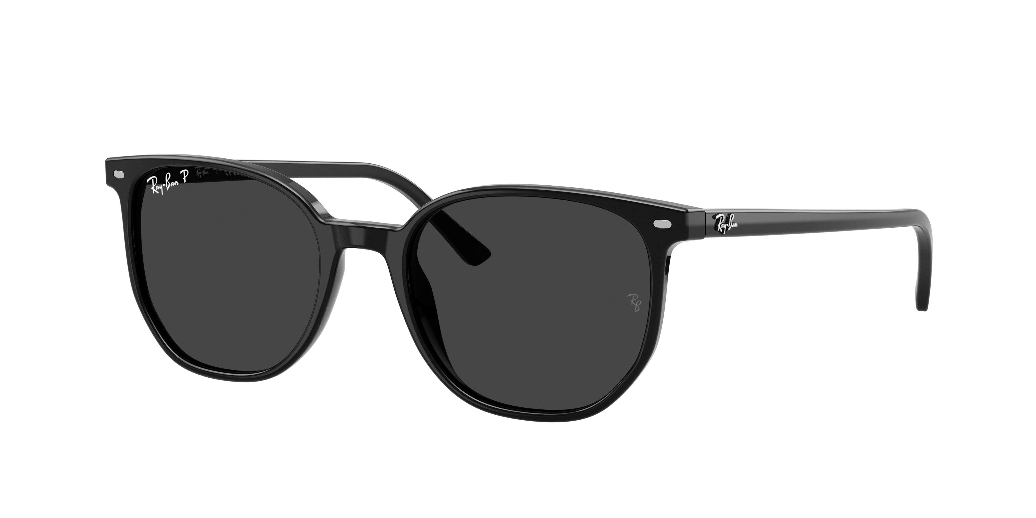 Ray-Ban ELLIOT RB2197 Square Sunglasses  901/48-Black 54-145-19 - Color Map Black