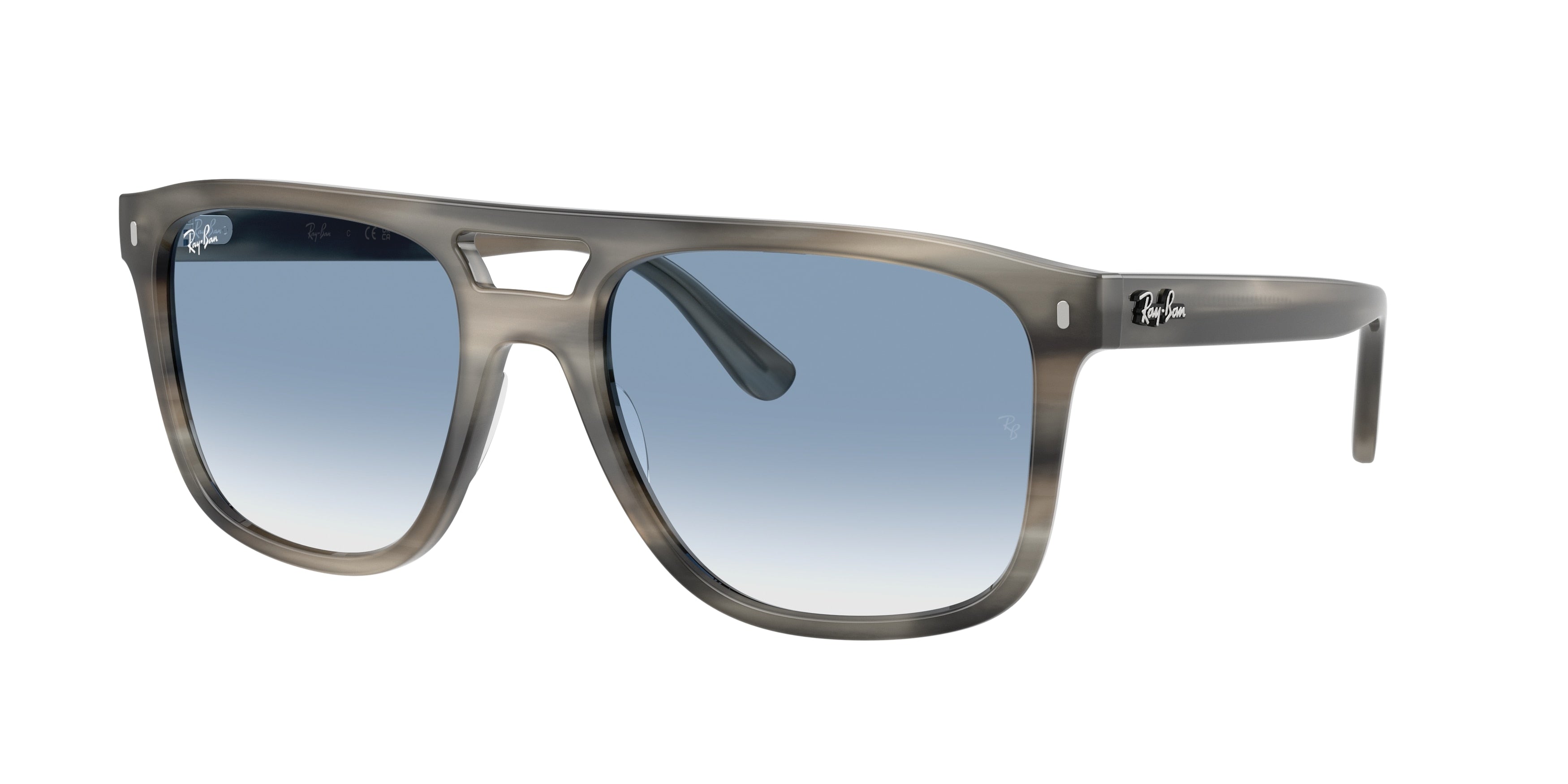 Ray-Ban RB2213 Square Sunglasses  14243F-Grey Havana 58-150-20 - Color Map Tortoise
