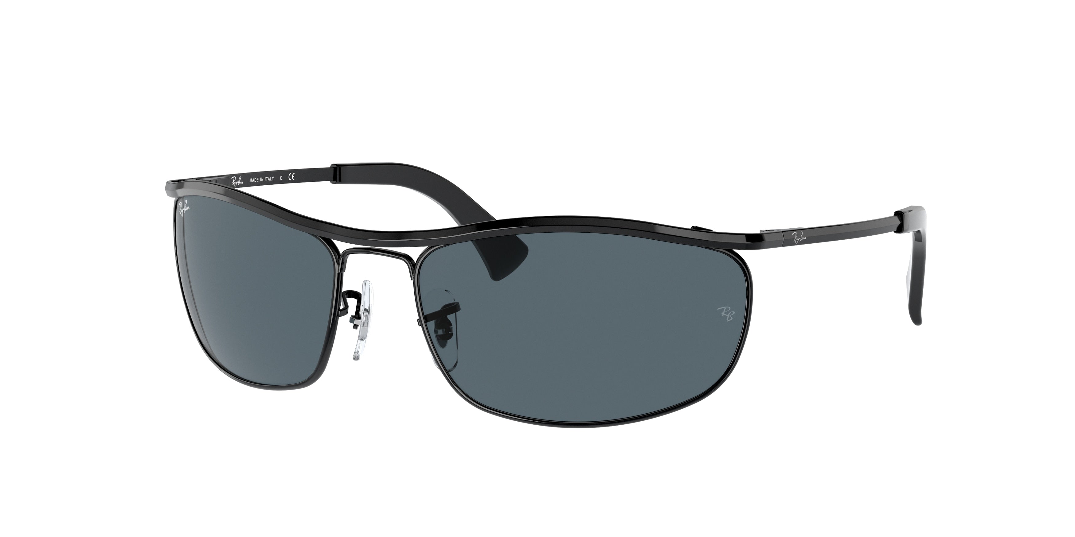 Ray-Ban OLYMPIAN RB3119 Rectangle Sunglasses  9161R5-Black 62-120-19 - Color Map Black