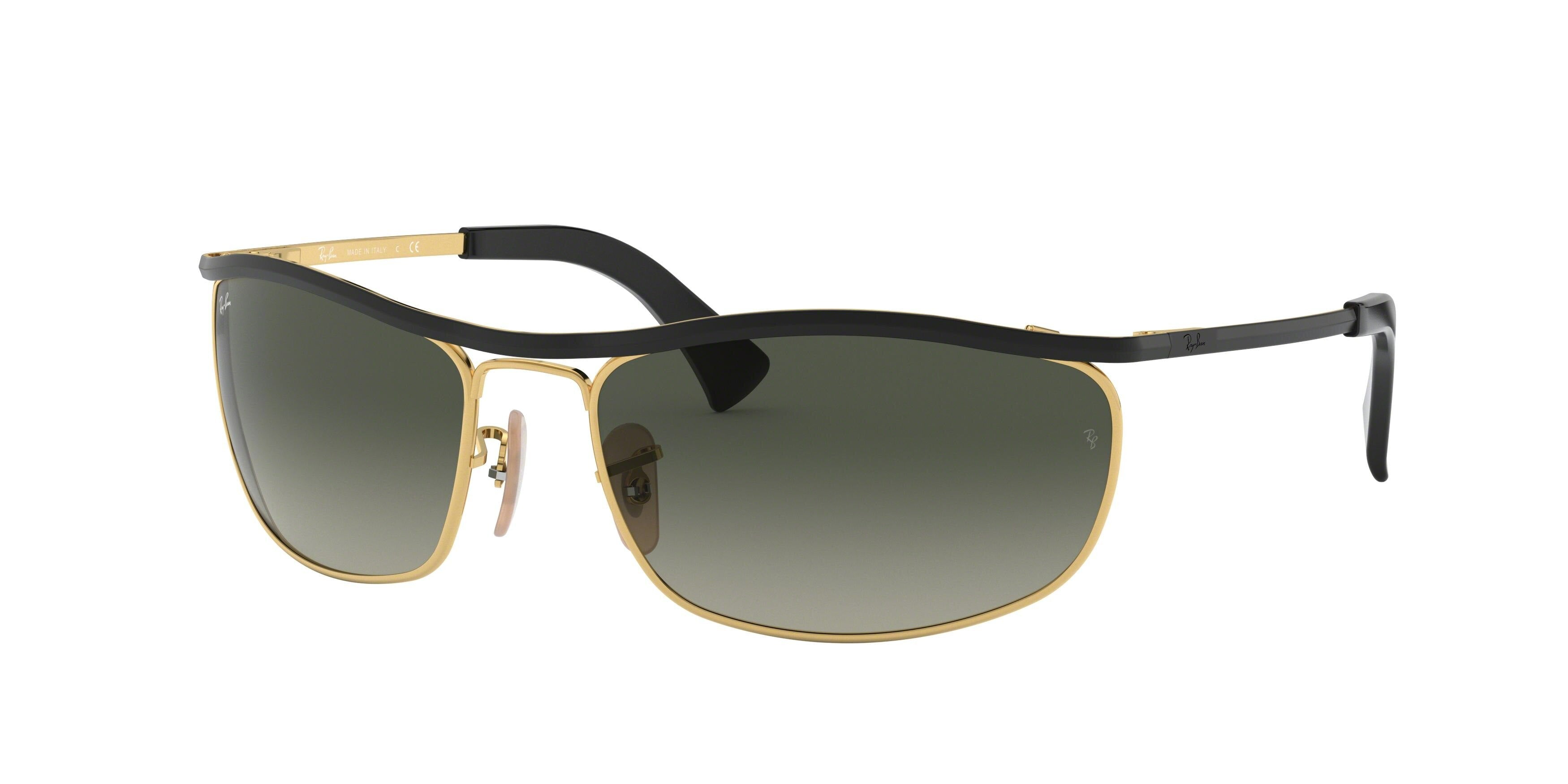 Ray-Ban OLYMPIAN RB3119 Rectangle Sunglasses  916271-Black 62-120-19 - Color Map Black