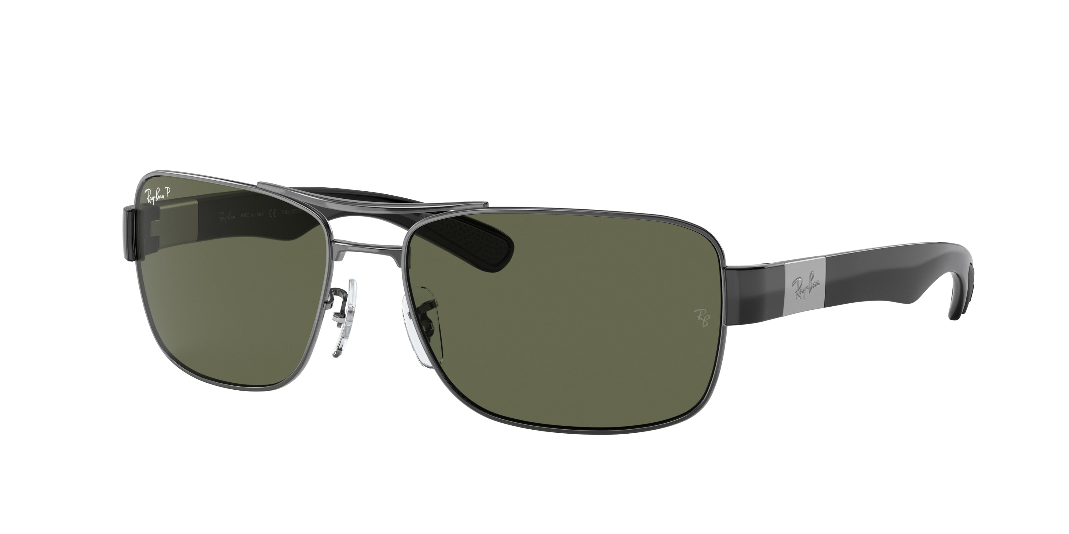 Ray-Ban RB3522 Square Sunglasses  004/9A-Gunmetal 61-135-17 - Color Map Grey