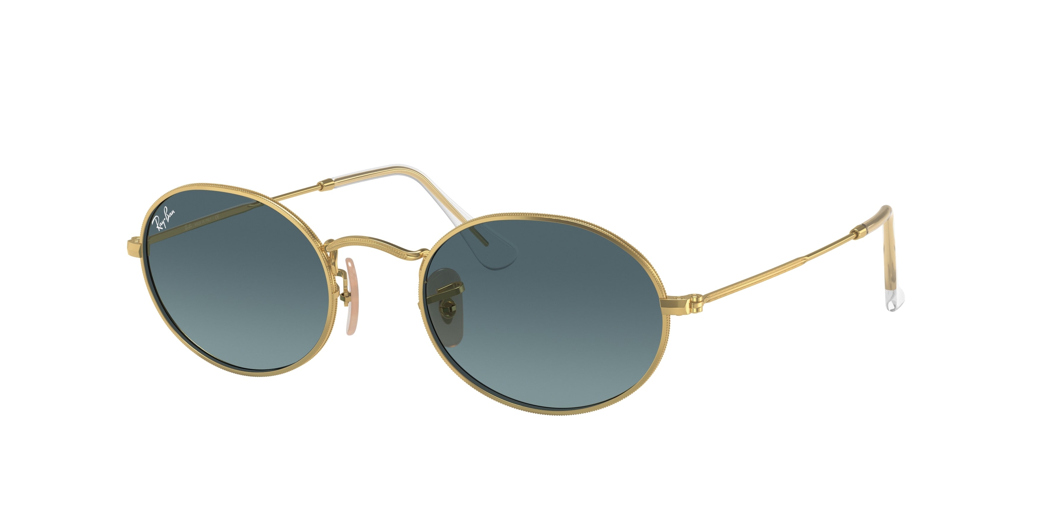 Ray-Ban OVAL RB3547 Oval Sunglasses  001/3M-Arista Gold 54-145-21 - Color Map Gold