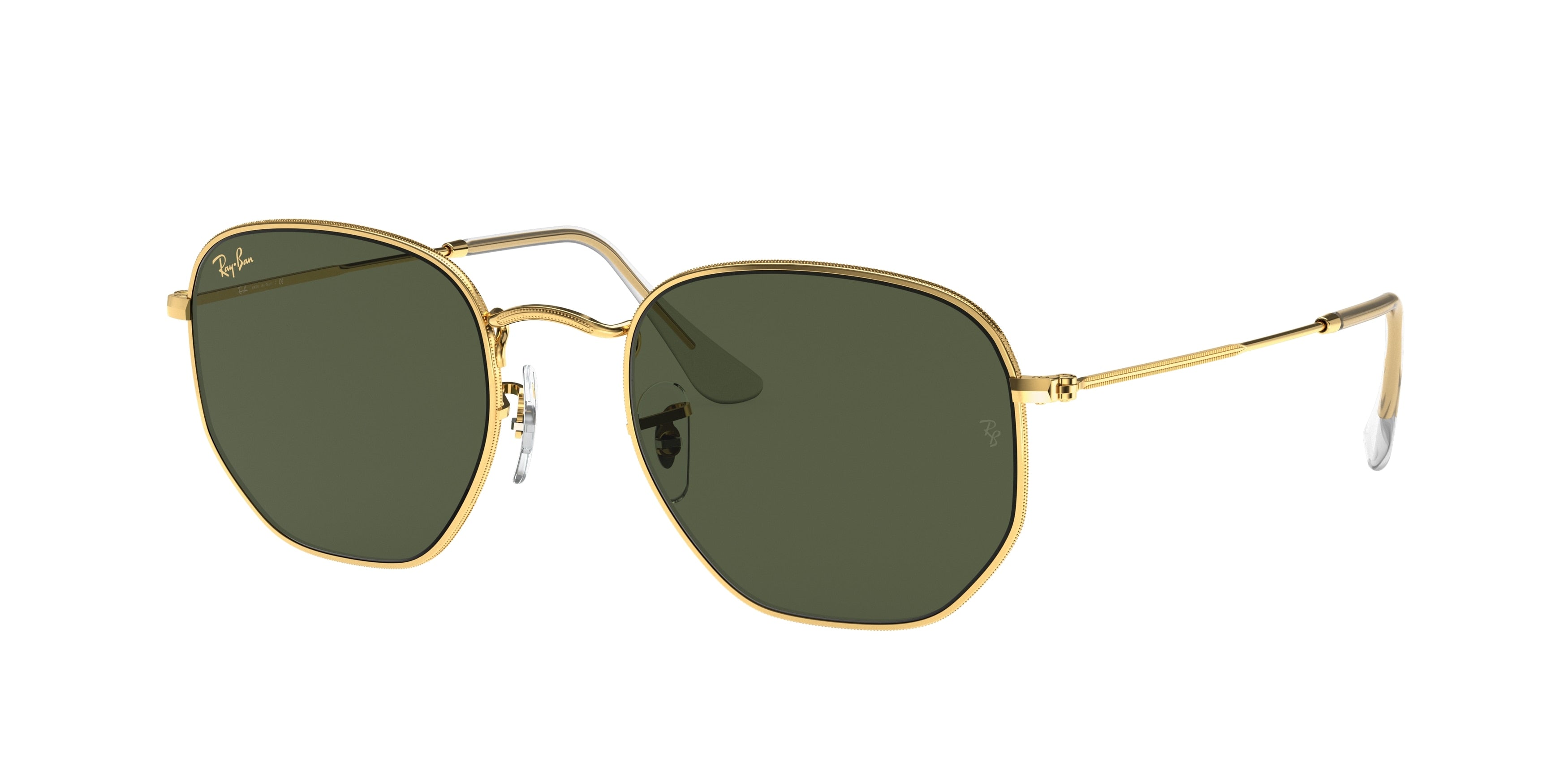 Ray-Ban HEXAGONAL RB3548 Irregular Sunglasses  919631-Gold 54-145-21 - Color Map Gold