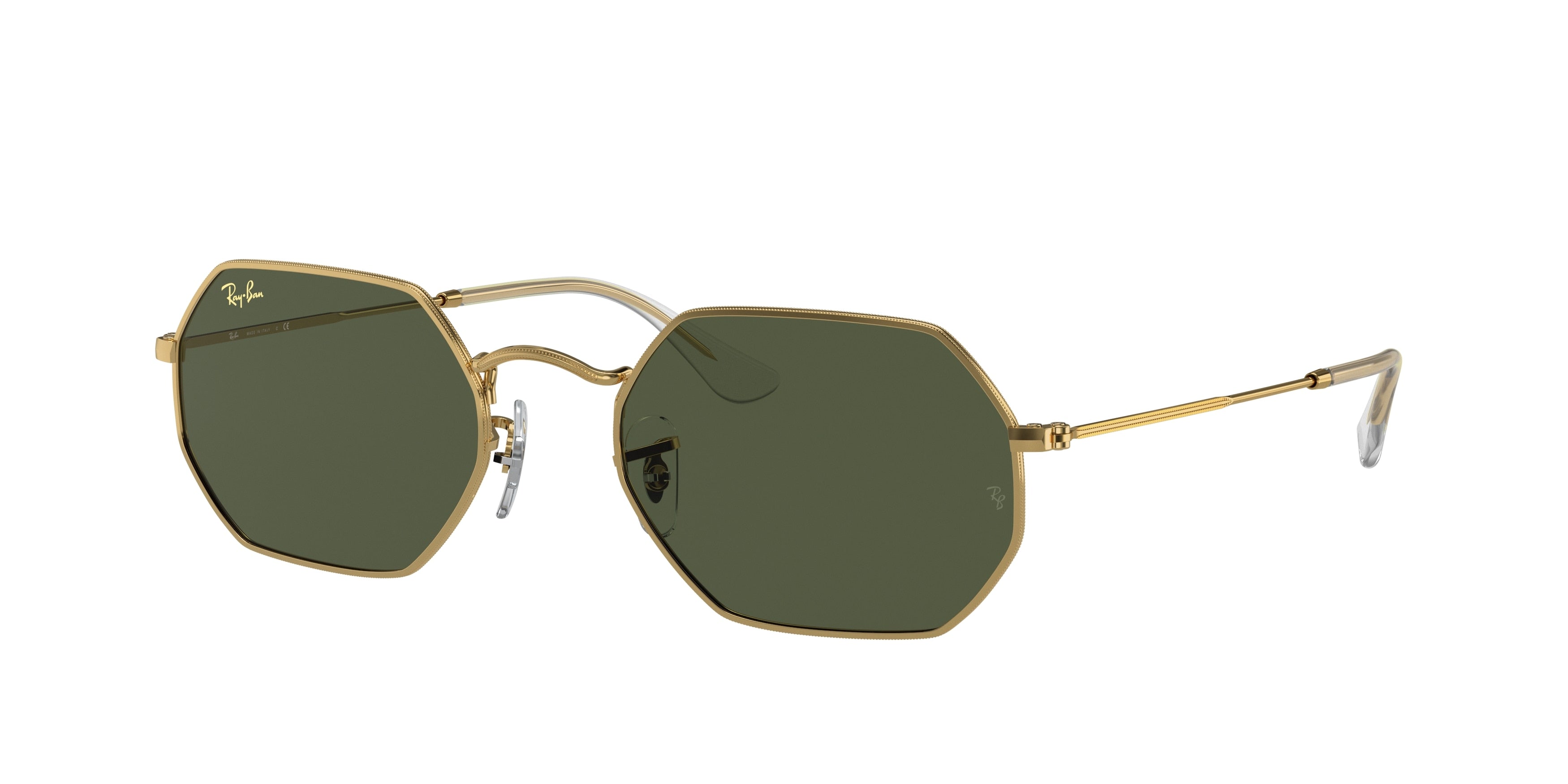 Ray-Ban OCTAGONAL RB3556 Irregular Sunglasses  919631-Gold 53-145-21 - Color Map Gold