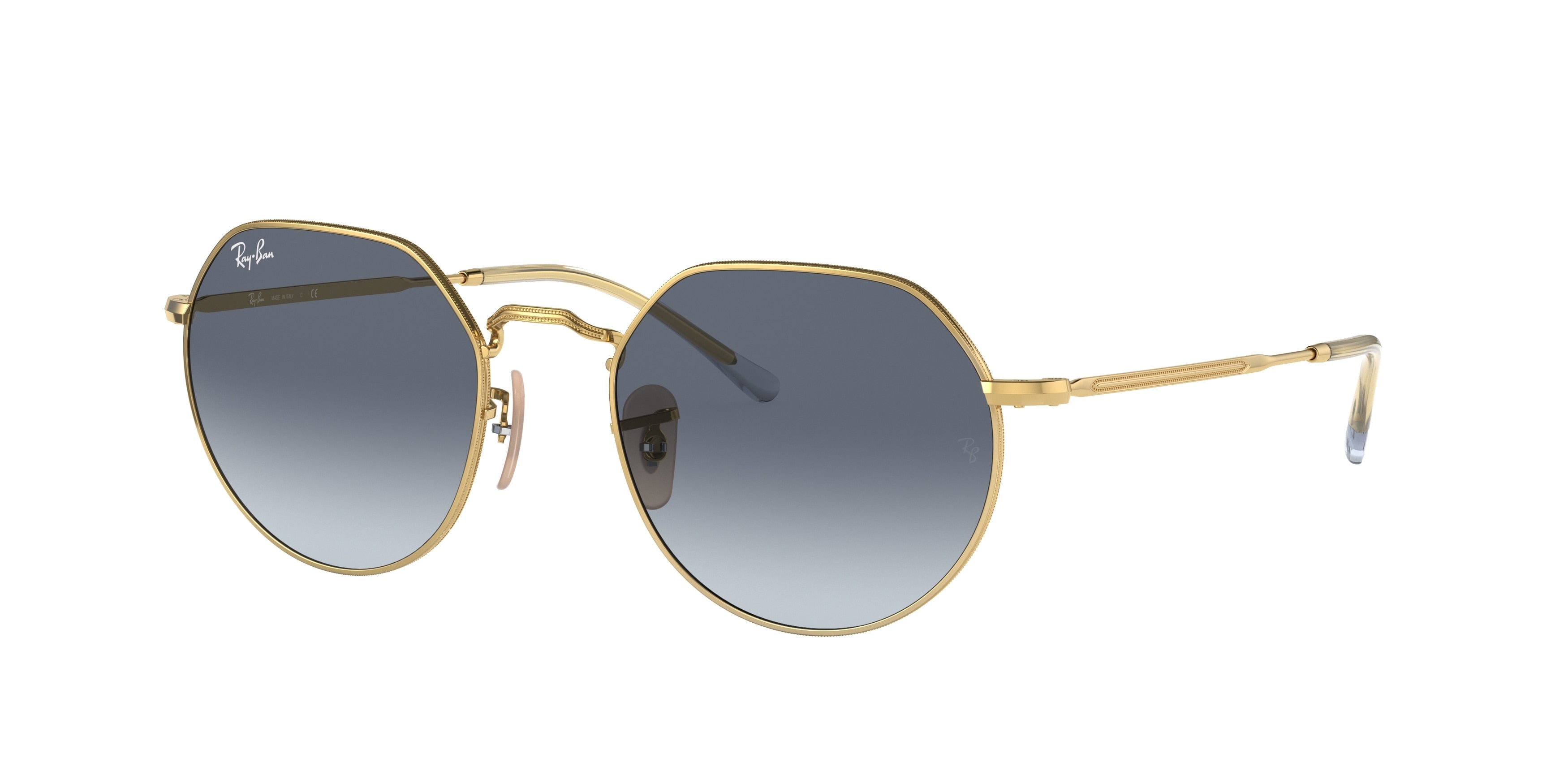 Ray-Ban JACK RB3565 Irregular Sunglasses  001/86-Arista Gold 55-145-20 - Color Map Gold