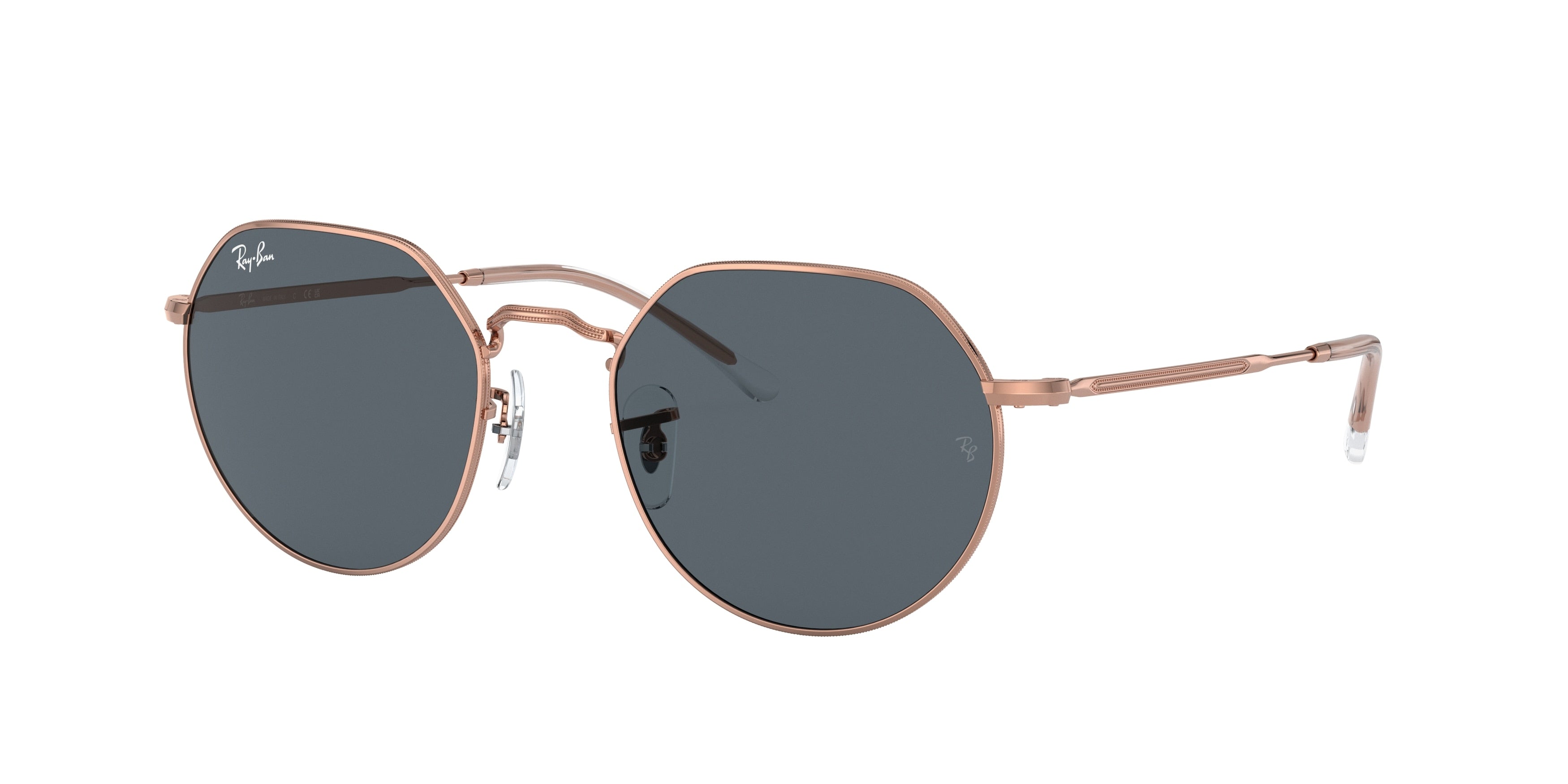 Ray-Ban JACK RB3565 Irregular Sunglasses  9202R5-Rose Gold 51-145-20 - Color Map Gold