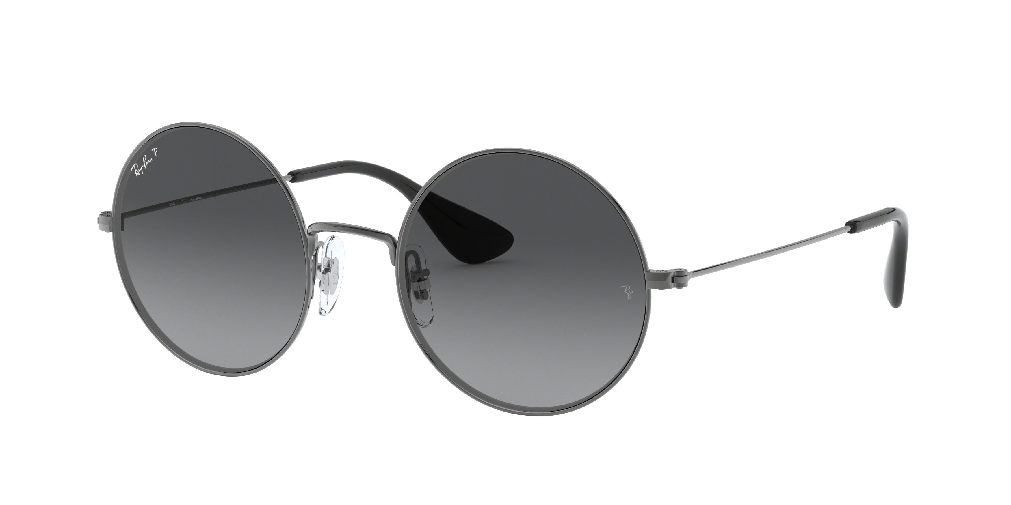 Ray-Ban JA-JO RB3592 Round Sunglasses  004/T3-Gunmetal 55-145-20 - Color Map Grey