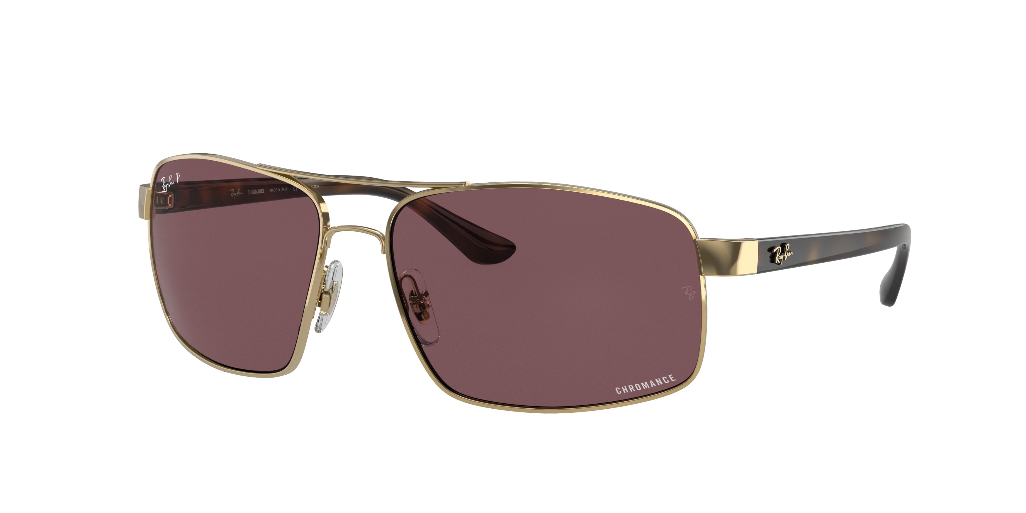 Ray-Ban RB3604CH Square Sunglasses  001/BC-Gold 62-130-15 - Color Map Gold
