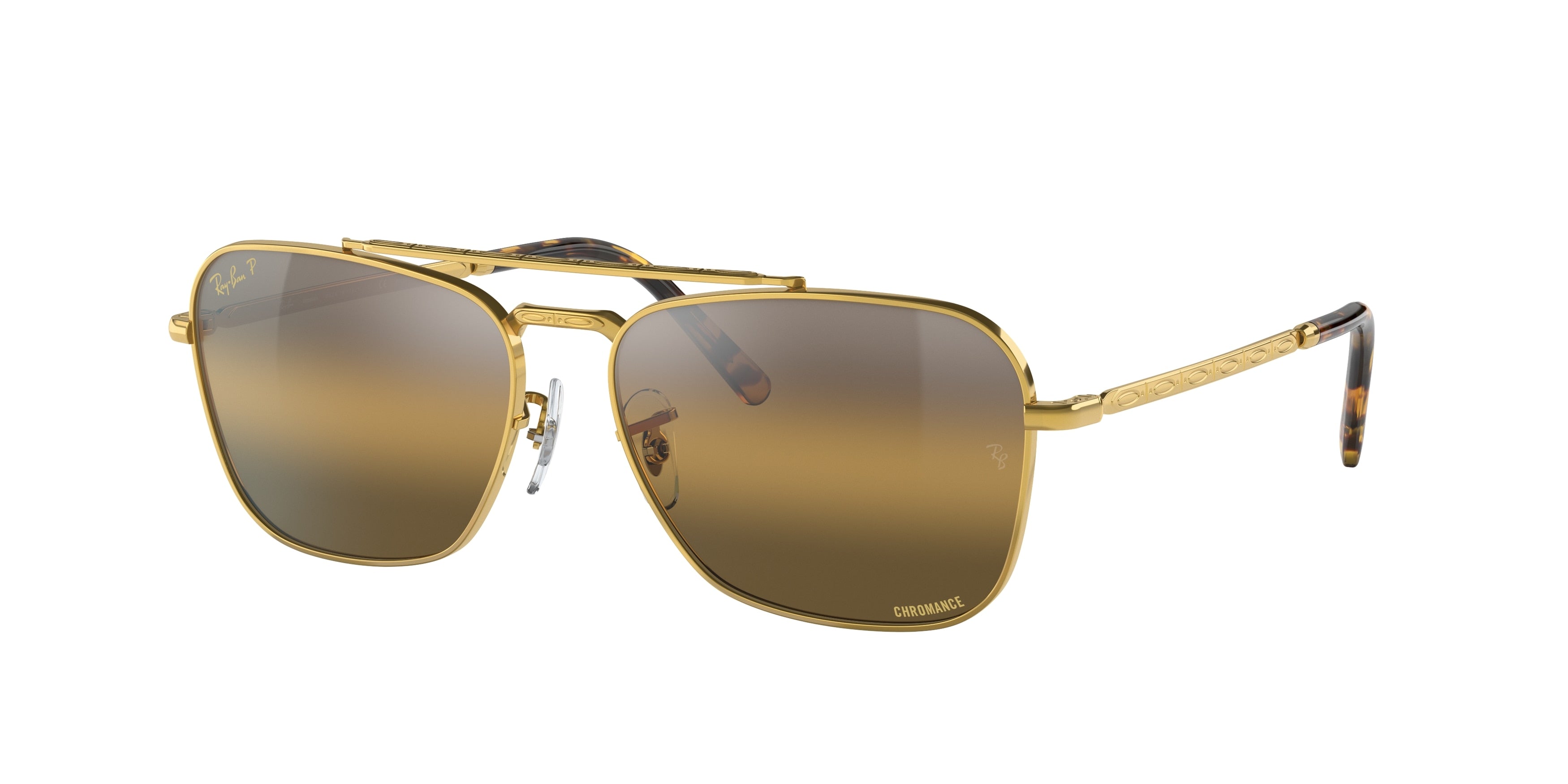 Ray-Ban NEW CARAVAN RB3636 Square Sunglasses  9196G5-Gold 58-140-15 - Color Map Gold