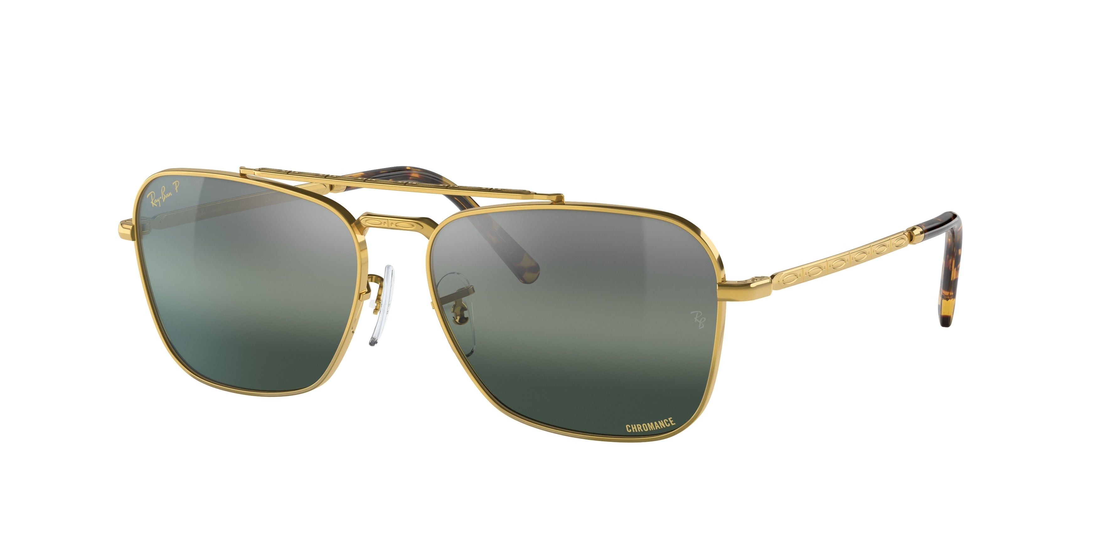 Ray-Ban NEW CARAVAN RB3636 Square Sunglasses  9196G6-Gold 55-135-15 - Color Map Gold