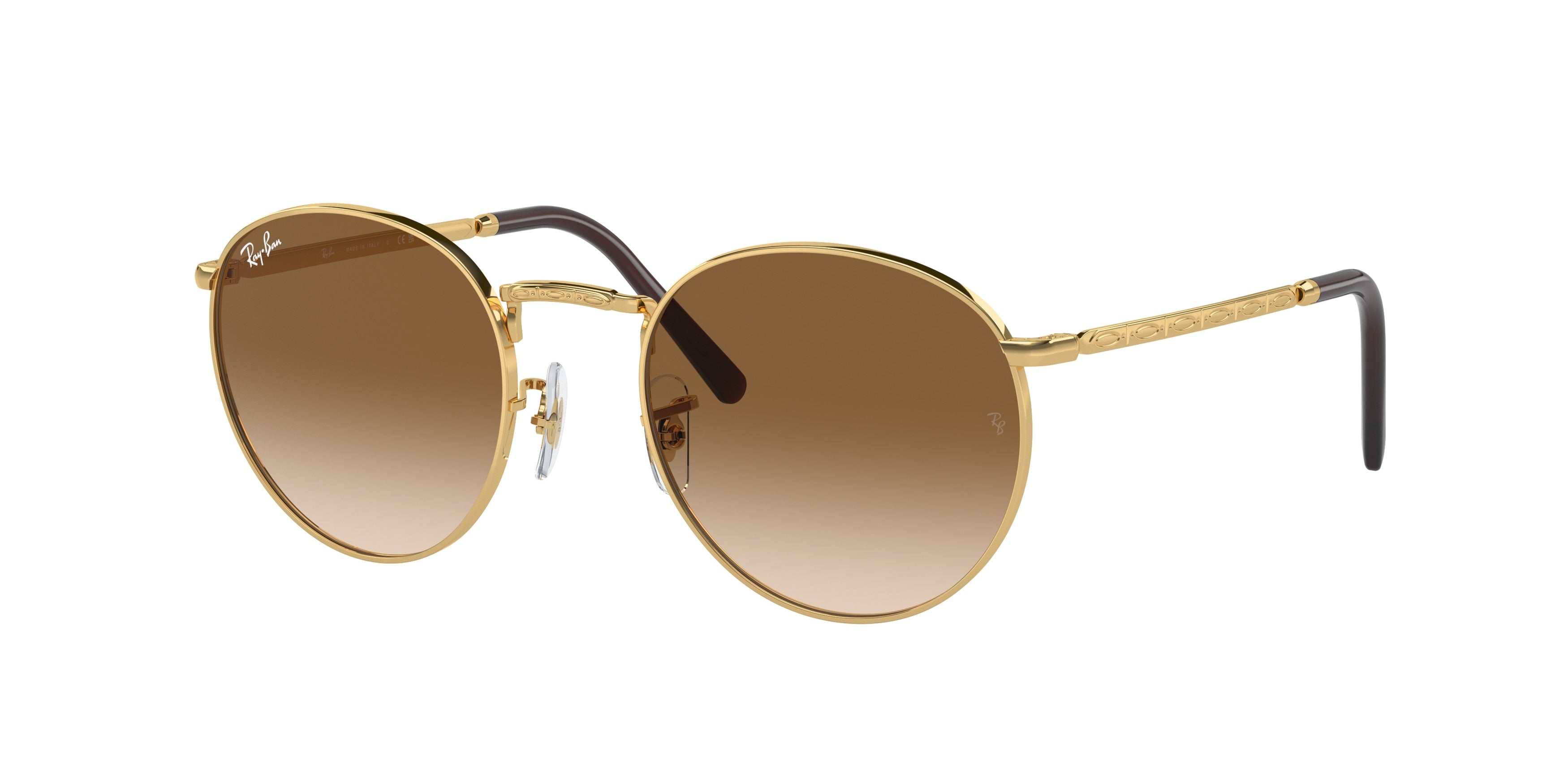 Ray-Ban NEW ROUND RB3637 Phantos Sunglasses  001/51-Arista Gold 53-140-21 - Color Map Gold