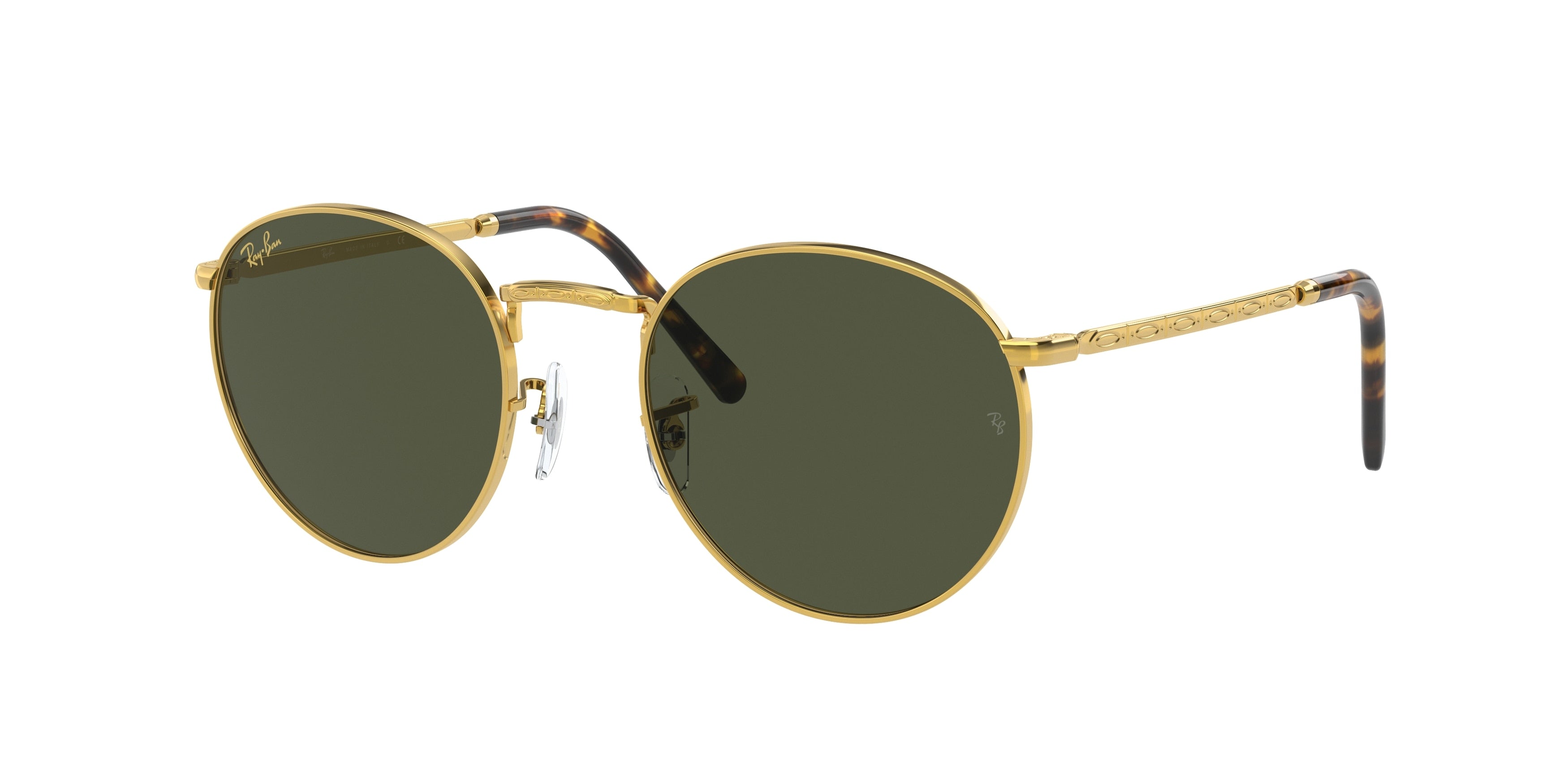 Ray-Ban NEW ROUND RB3637 Phantos Sunglasses  919631-Gold 53-140-21 - Color Map Gold