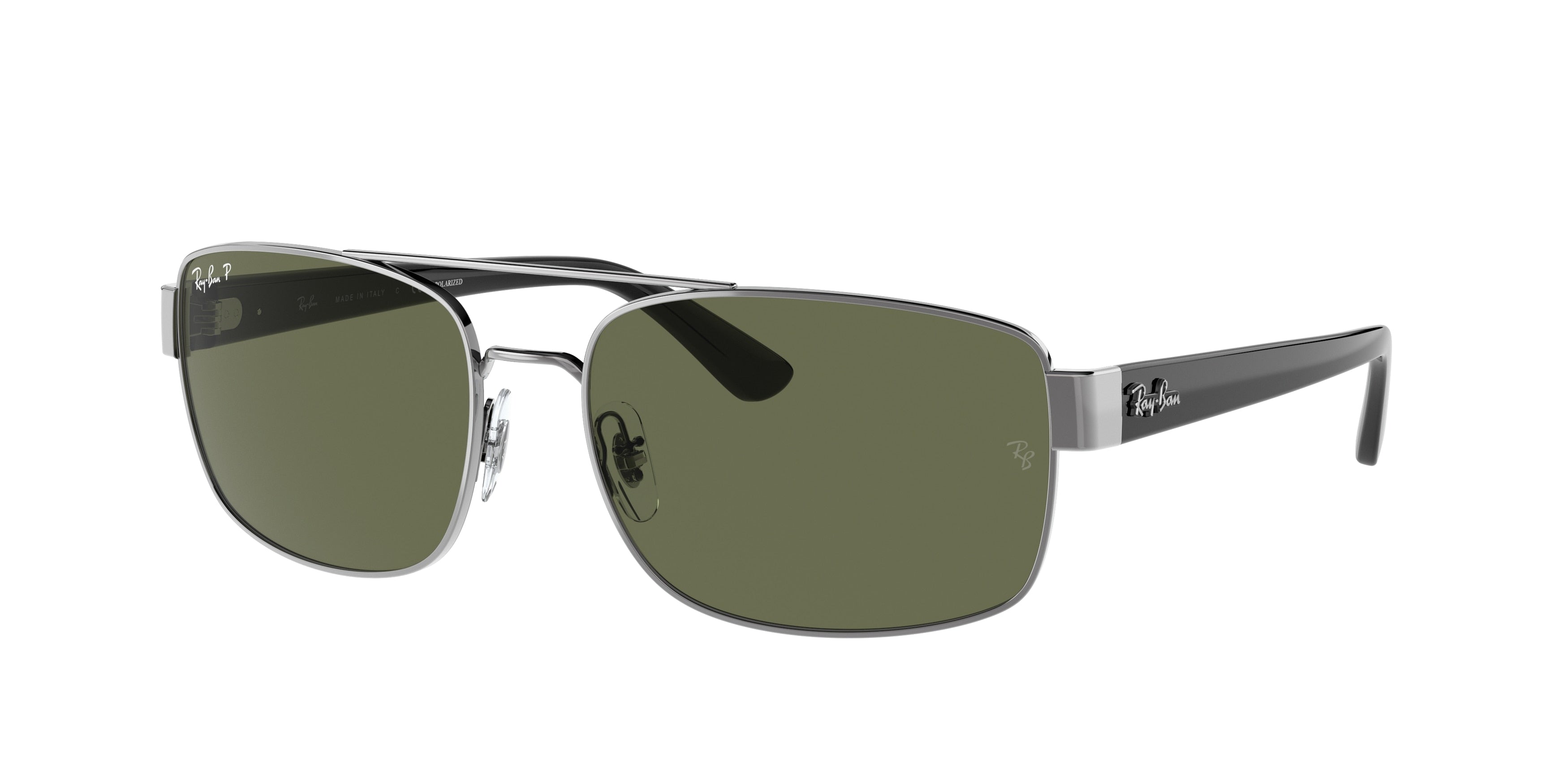 Ray-Ban RB3687 Pillow Sunglasses  004/58-Gunmetal 61-140-17 - Color Map Grey