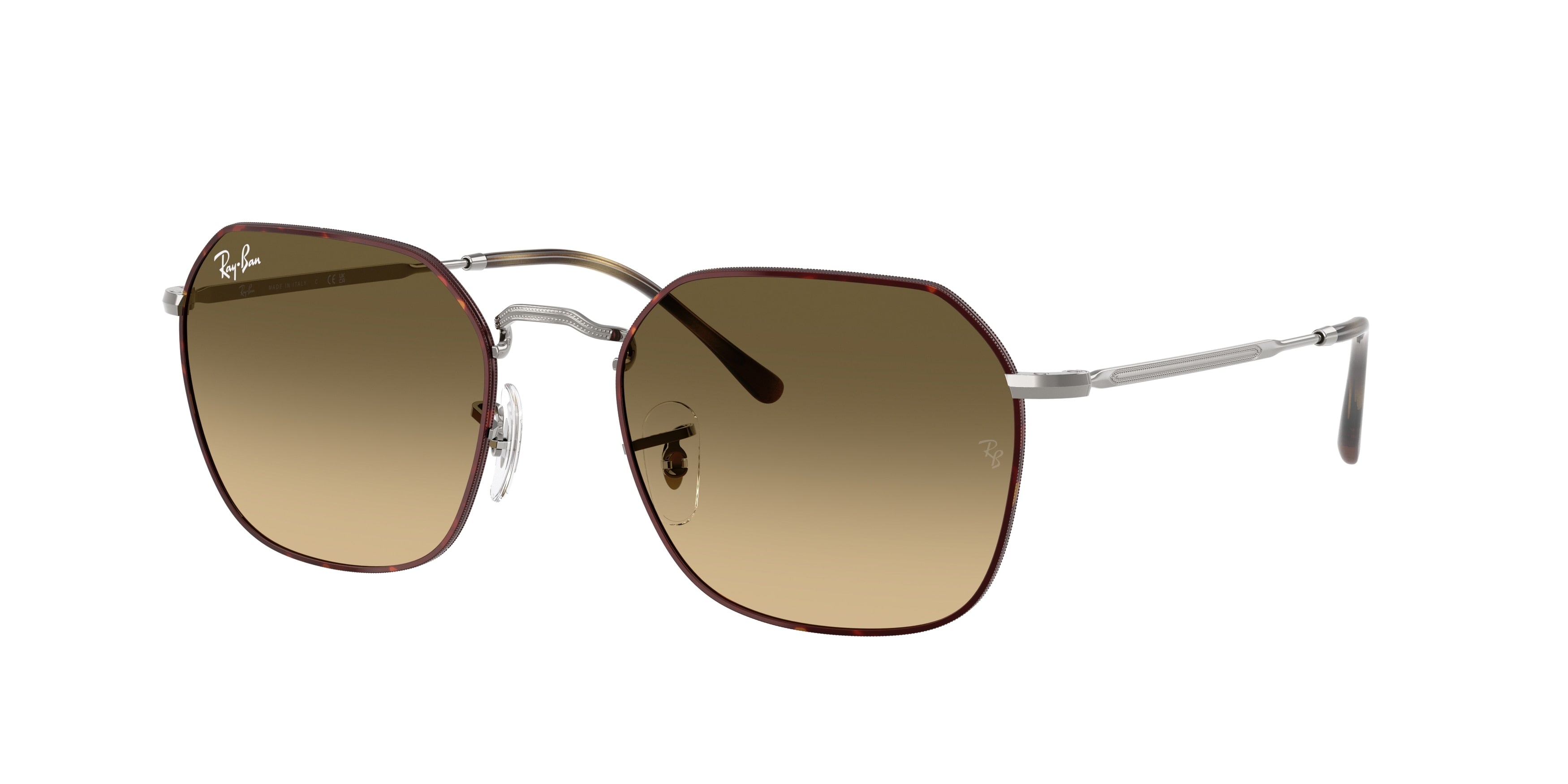Ray-Ban JIM RB3694 Irregular Sunglasses  92700A-Havana On Gunmetal 55-145-20 - Color Map Tortoise