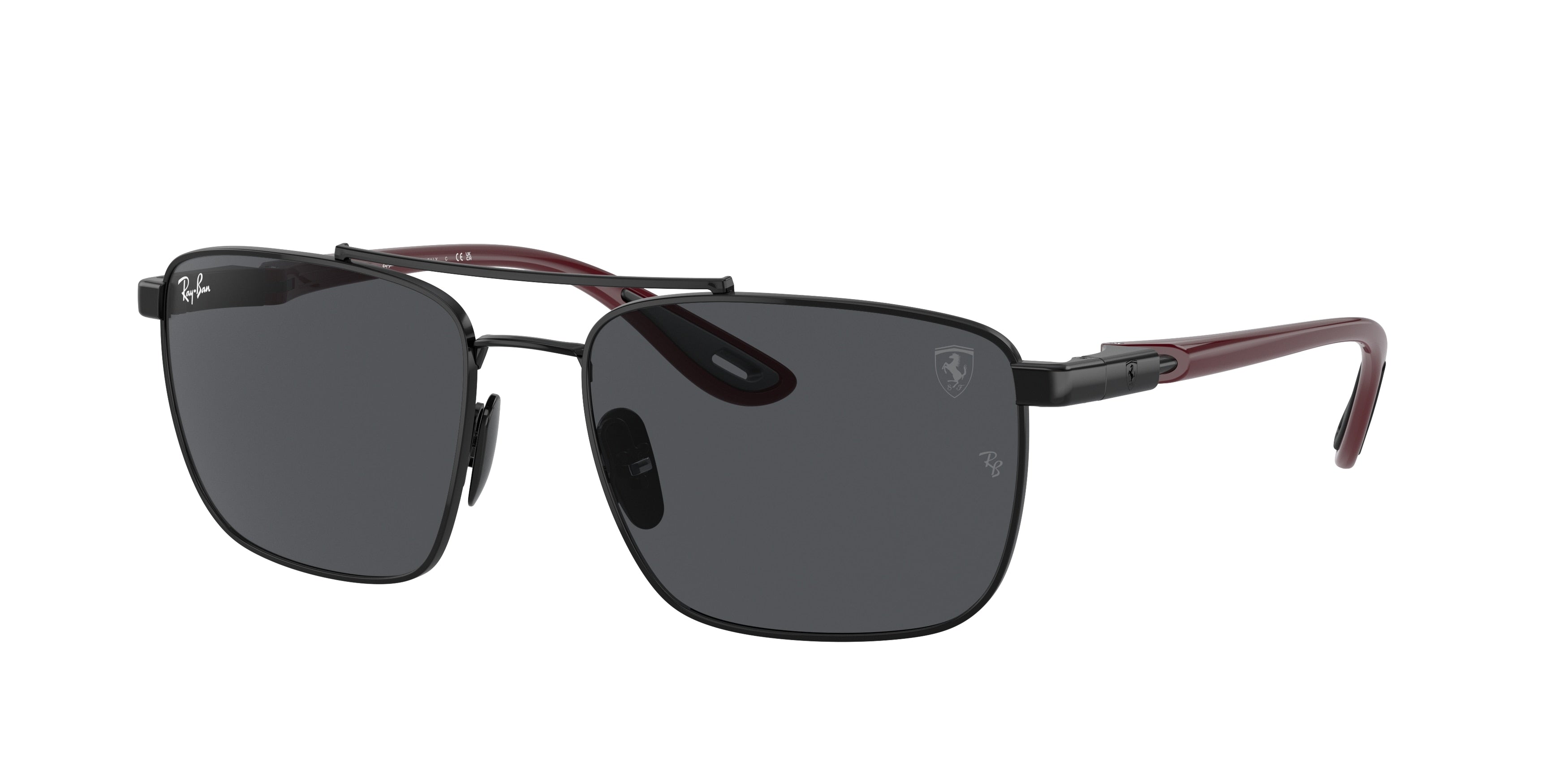 Ray-Ban RB3715M Square Sunglasses  F02087-Black 58-145-18 - Color Map Black