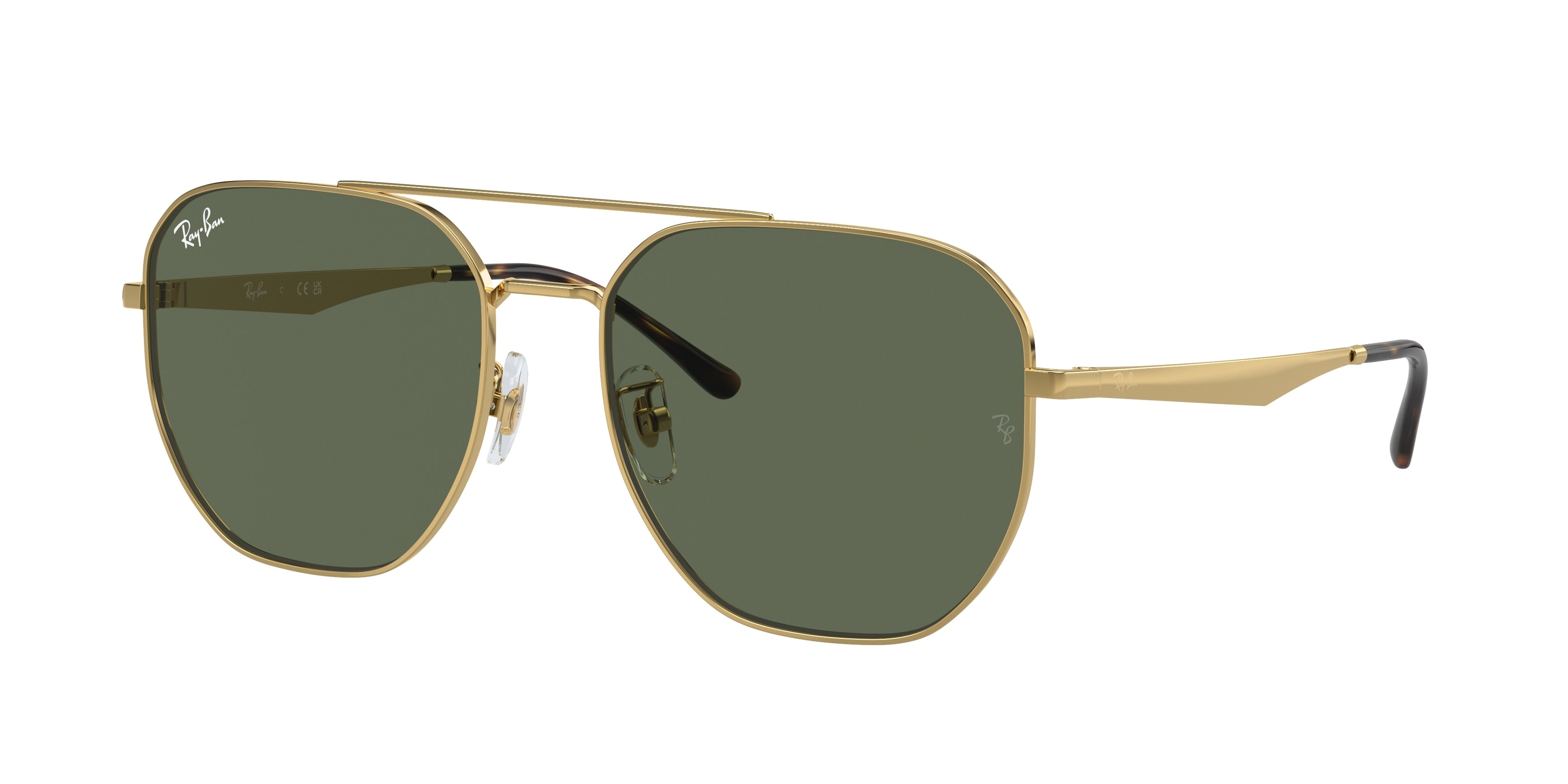 Ray-Ban RB3724D Irregular Sunglasses  001/71-Arista Gold 59-145-18 - Color Map Gold