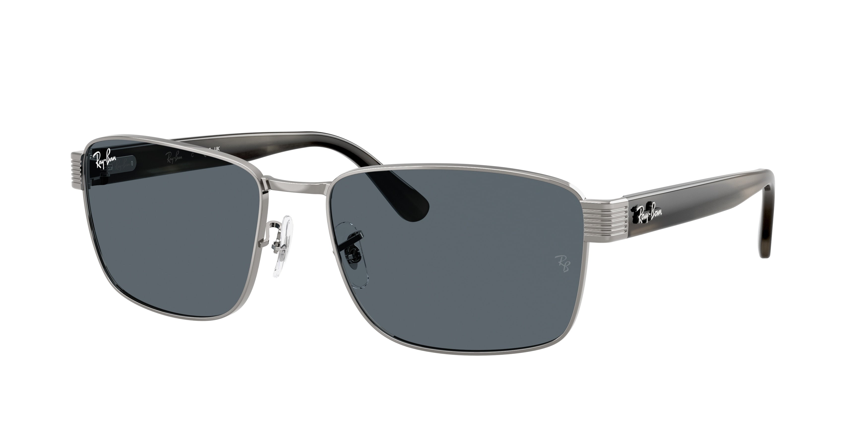 Ray-Ban RB3750 Square Sunglasses  004/R5-Gunmetal 62-145-18 - Color Map Grey