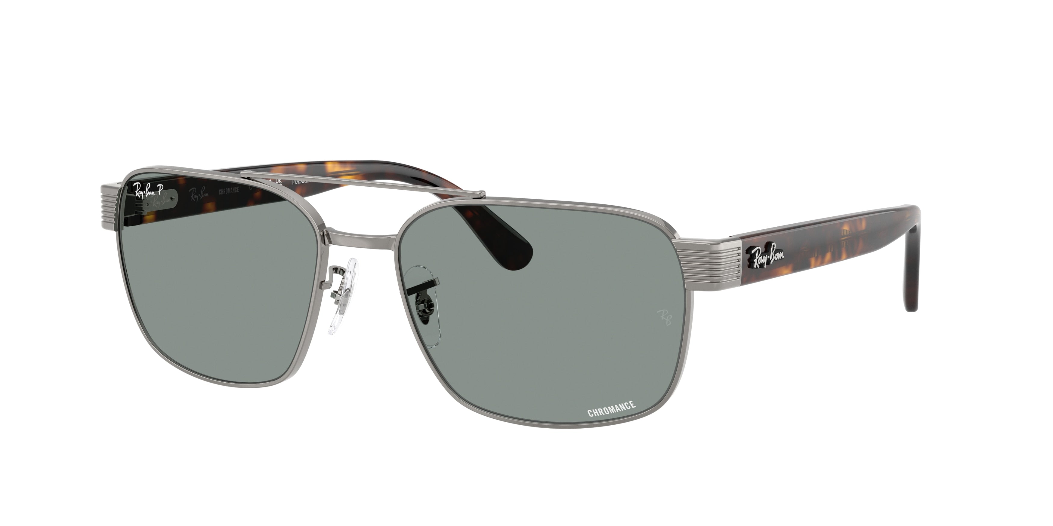 Ray-Ban RB3751CH Square Sunglasses  004/3R-Gunmetal 61-145-17 - Color Map Grey