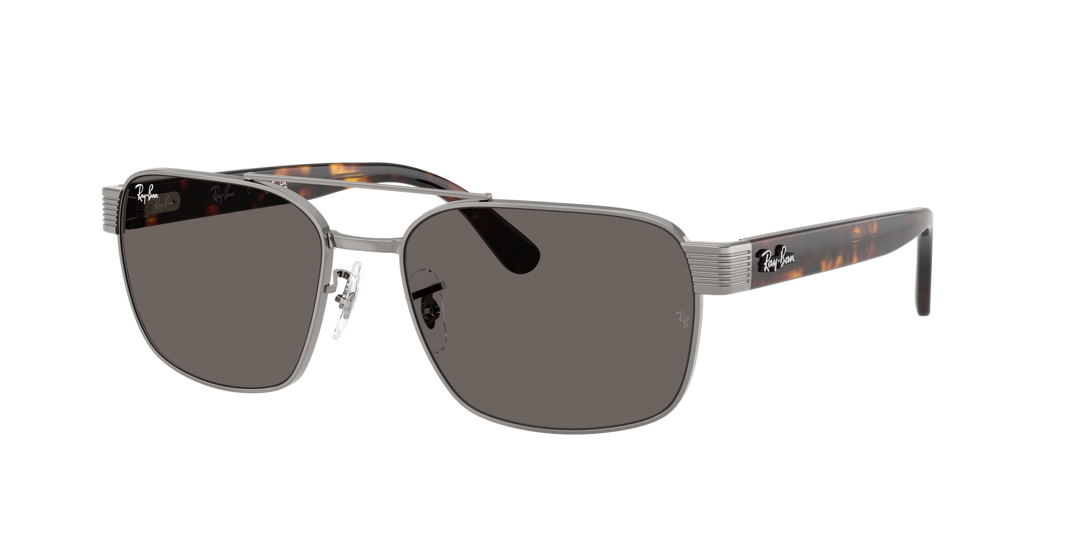 Ray-Ban RB3751 Square Sunglasses  004/B1-Gunmetal 61-145-17 - Color Map Grey