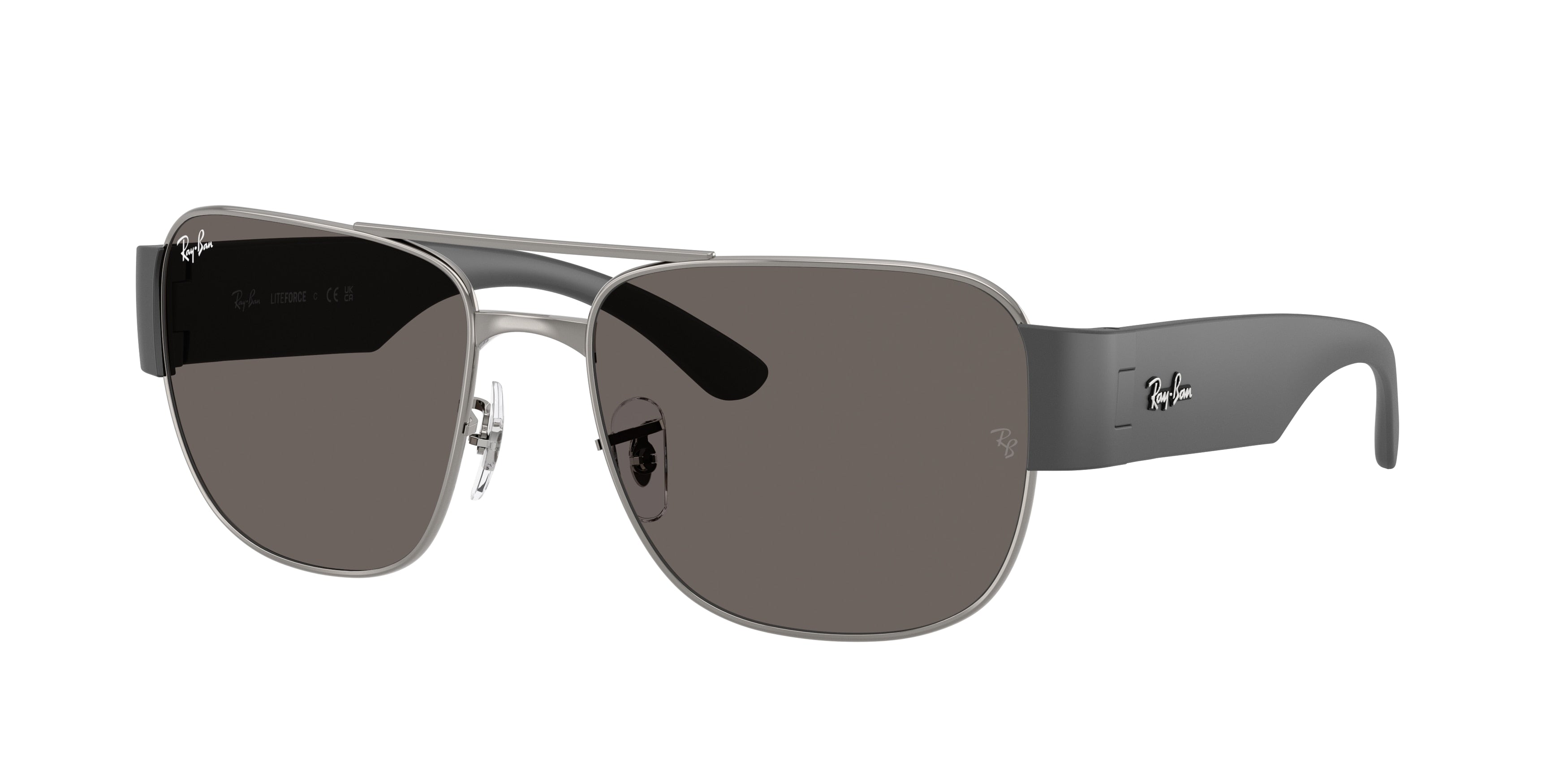 Ray-Ban RB3756 Square Sunglasses  004/B1-Gunmetal 59-140-18 - Color Map Grey