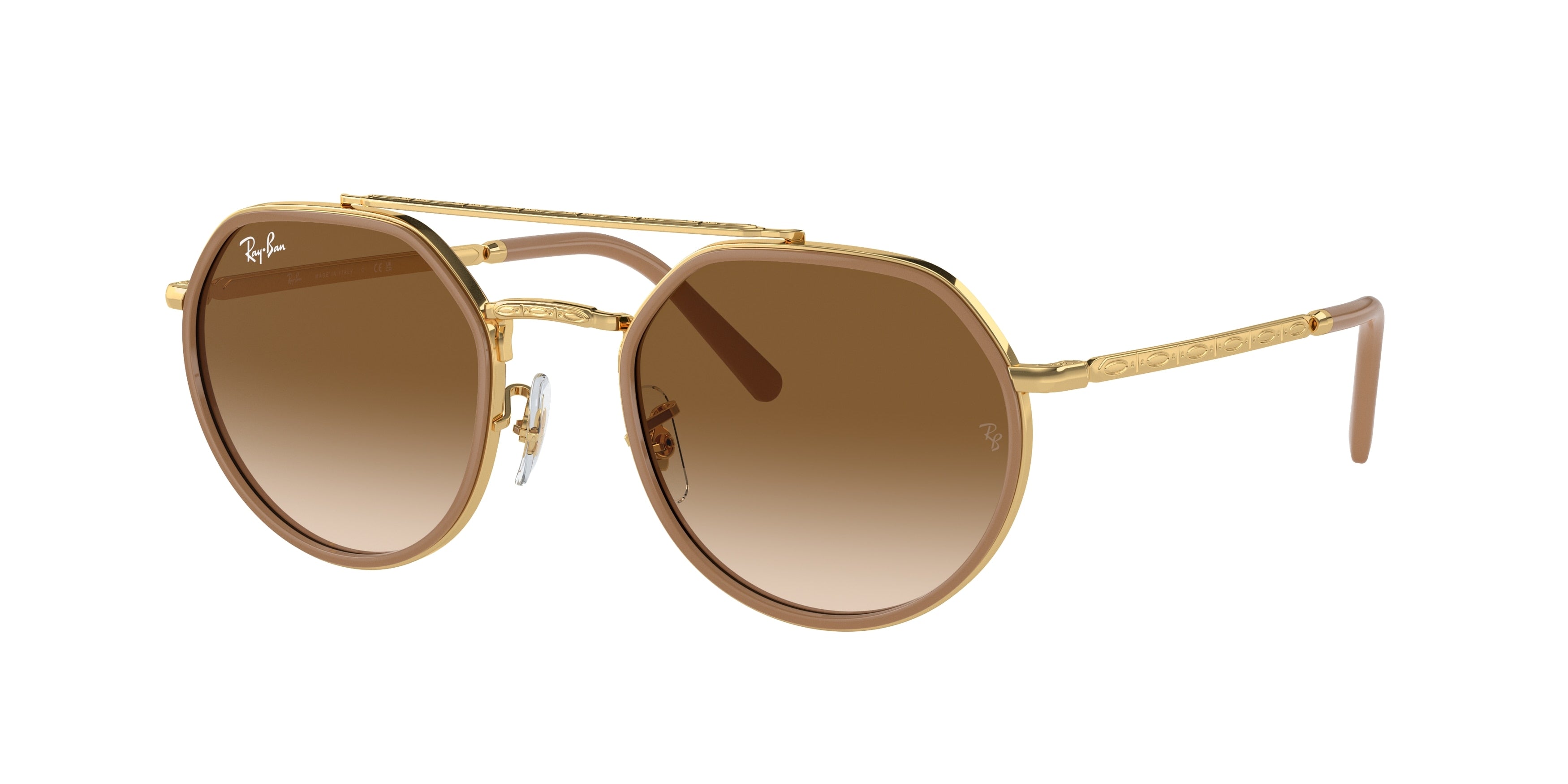 Ray-Ban RB3765 Irregular Sunglasses  001/51-Arista Gold 53-145-22 - Color Map Gold
