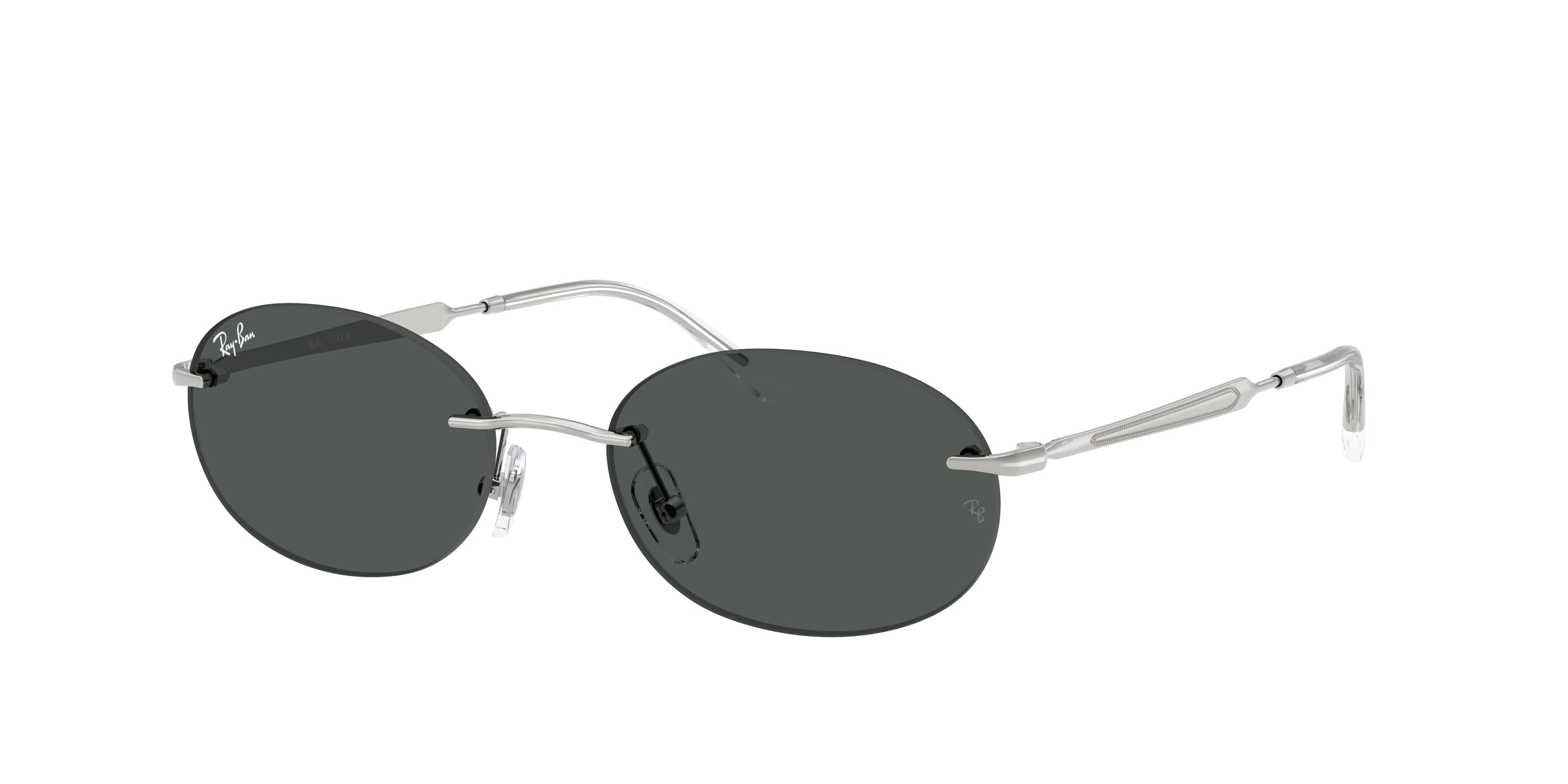 Ray-Ban RB3767 Oval Sunglasses  003/87-Silver 54-145-18 - Color Map Silver