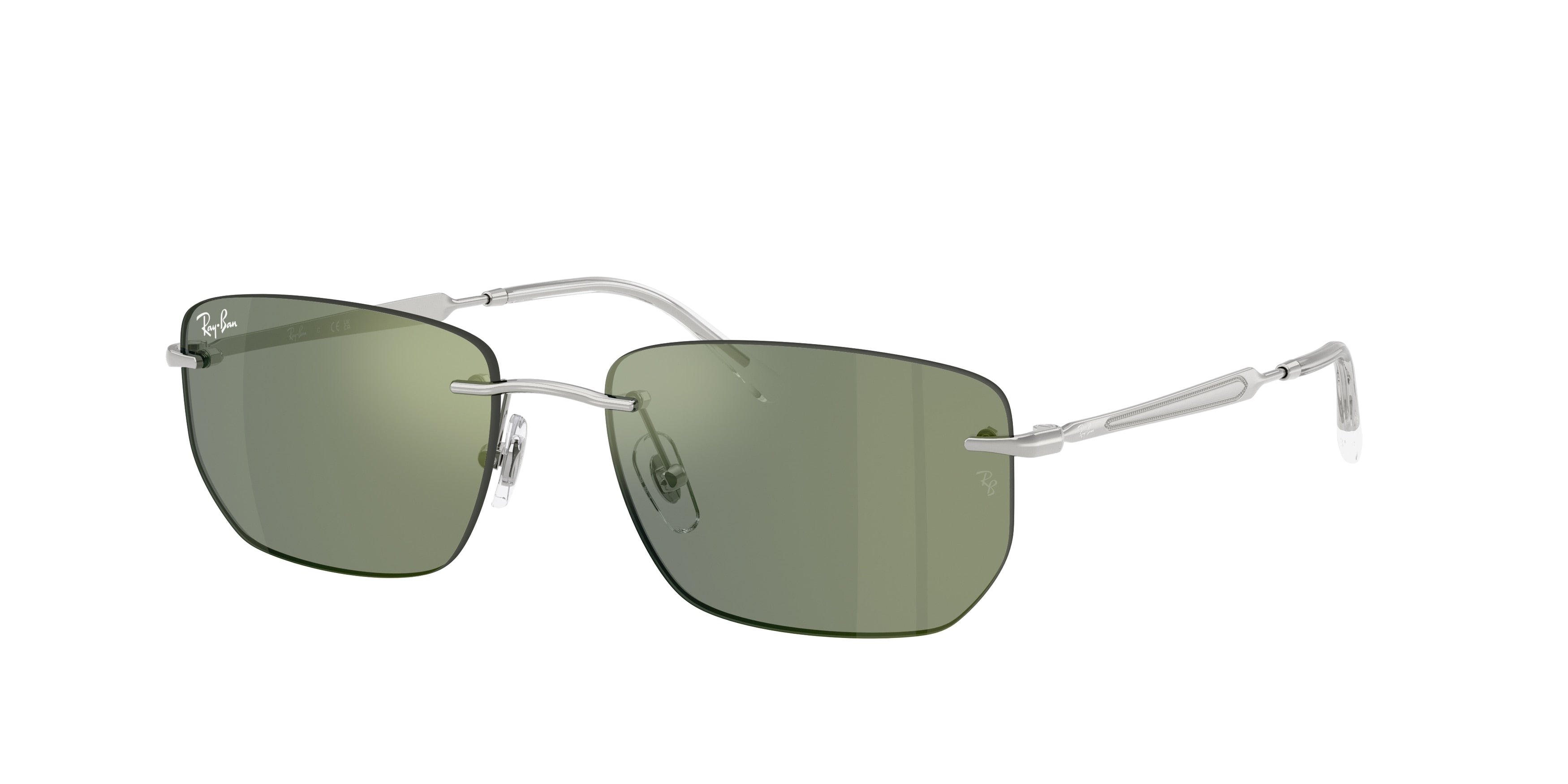 Ray-Ban RB3768 Irregular Sunglasses  003/6R-Silver 56-145-17 - Color Map Silver