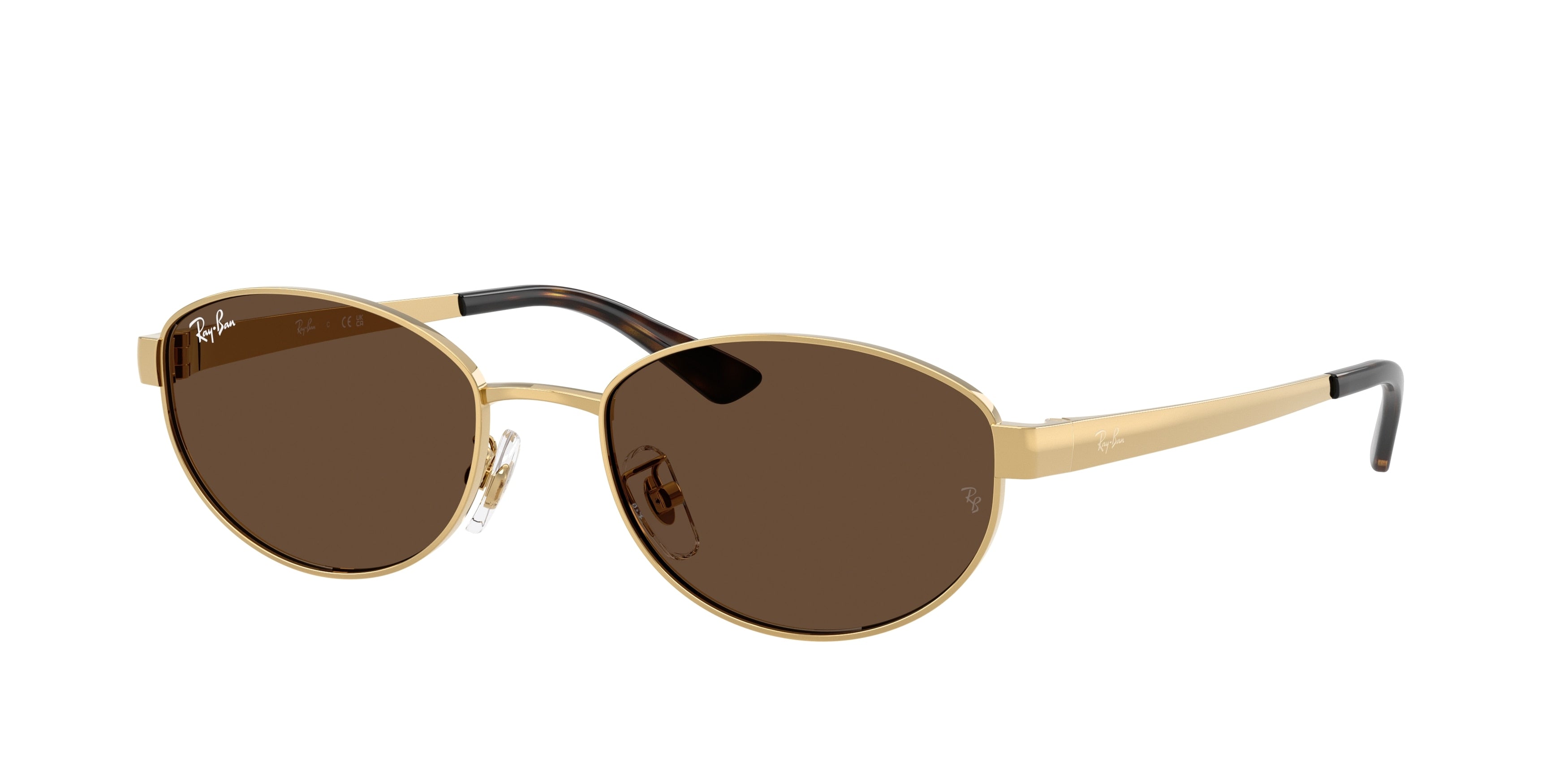 Ray-Ban RB3774D Oval Sunglasses  001/73-Arista Gold 55-145-19 - Color Map Gold