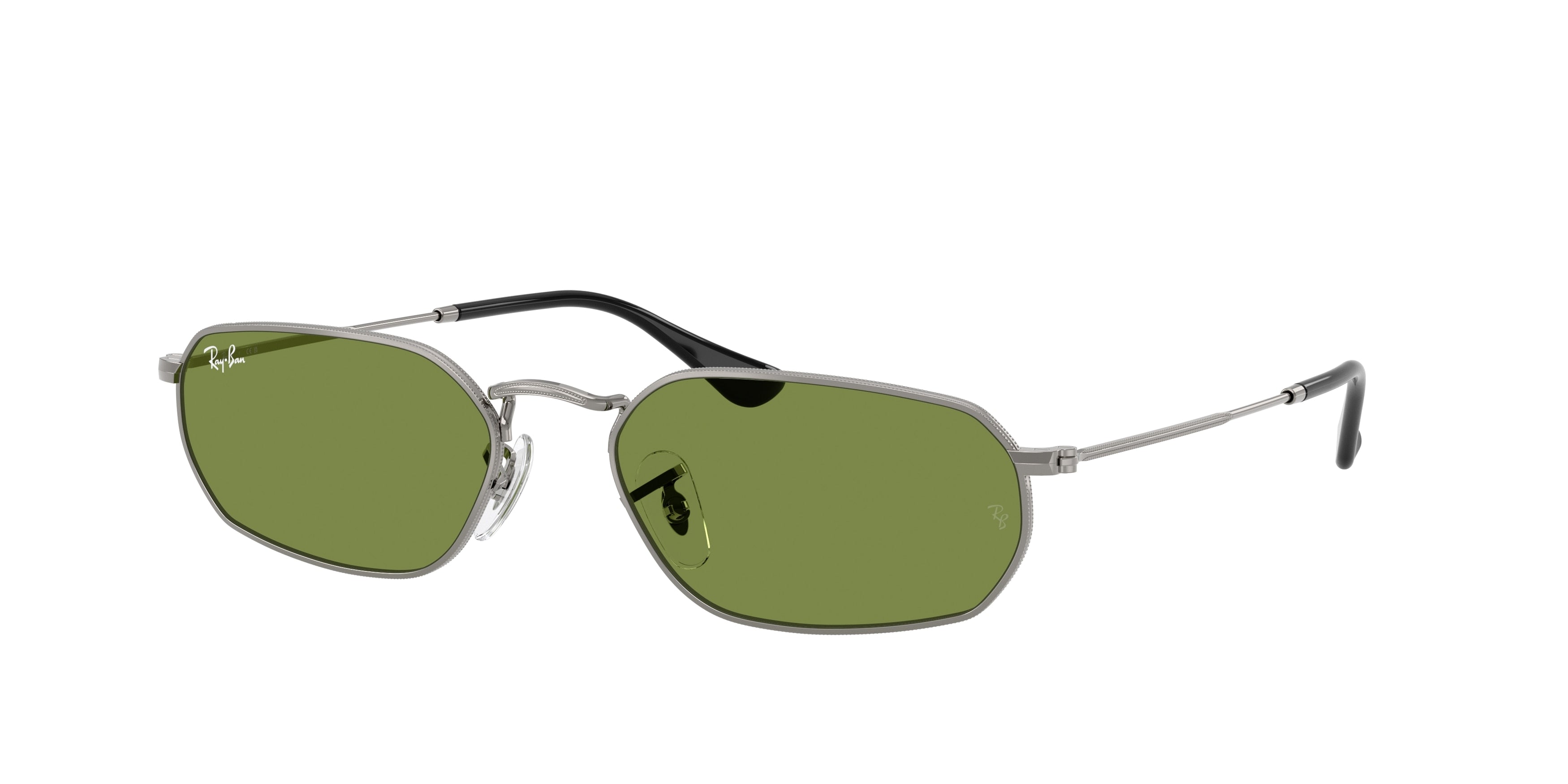 Ray-Ban RB3947 Irregular Sunglasses  004/4E-Gunmetal 57-145-18 - Color Map Grey