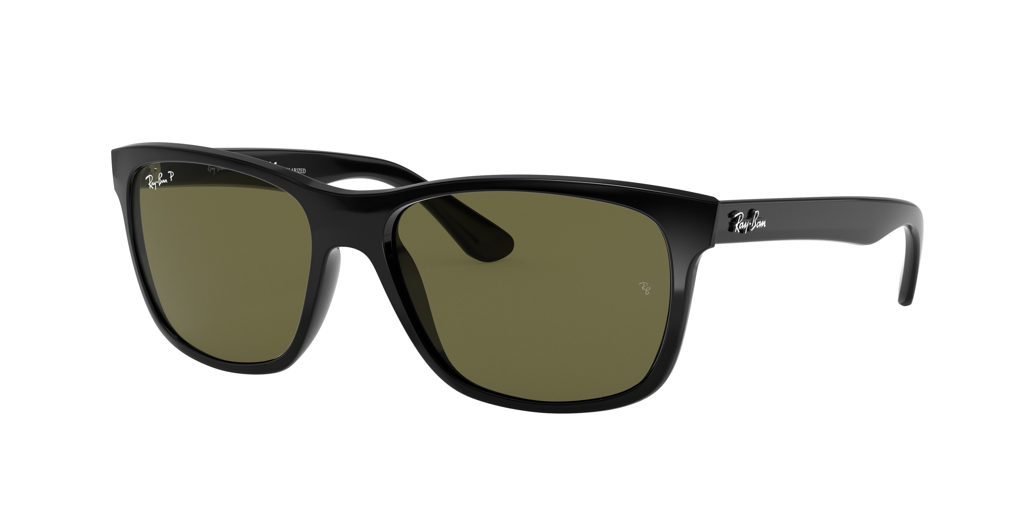 Ray-Ban RB4181 Square Sunglasses  601/9A-Black 57-145-16 - Color Map Black