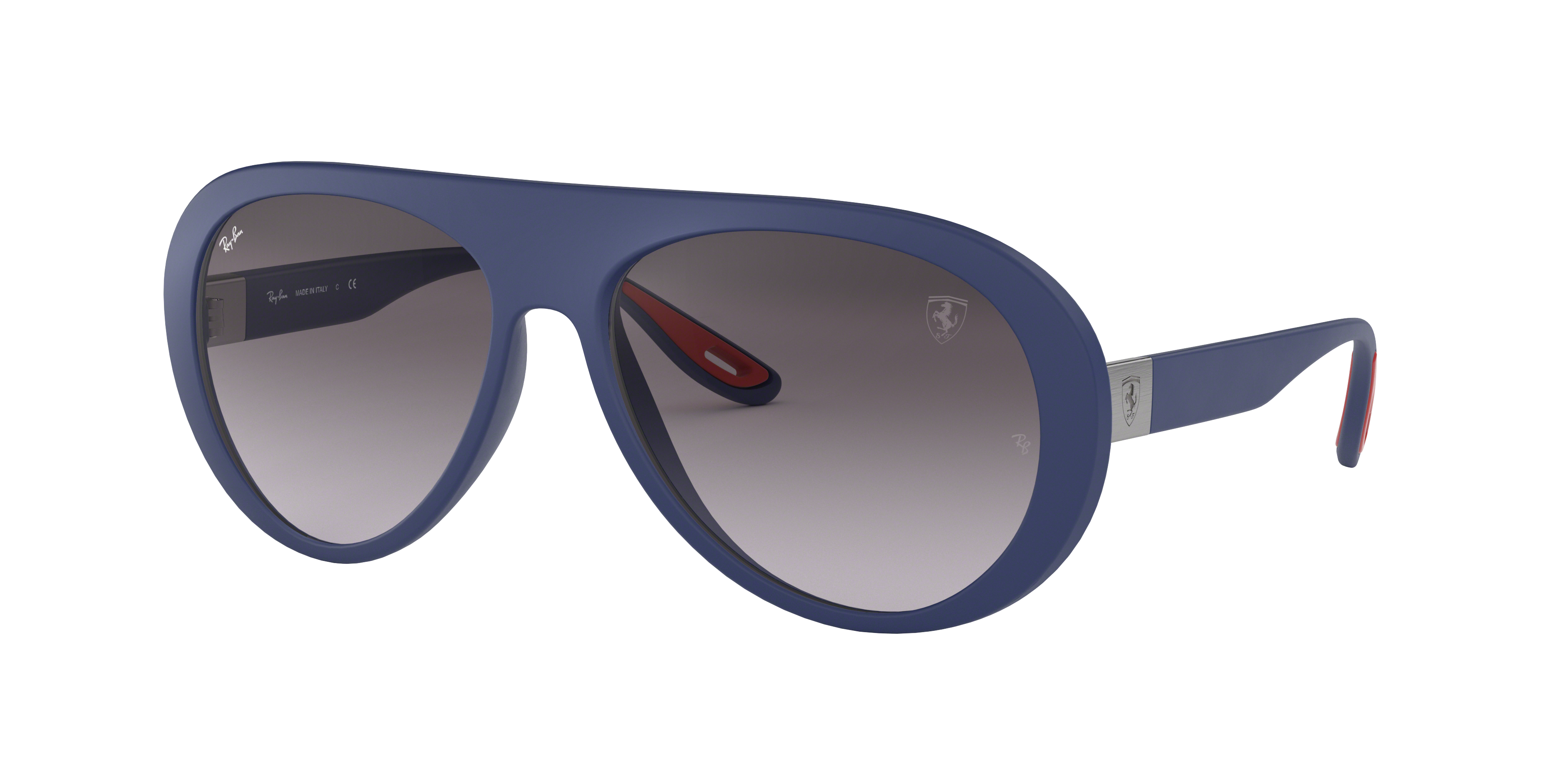 Ray-Ban FERRARI RB4310M Pilot Sunglasses  F6048G-Blue 58-140-16 - Color Map Blue